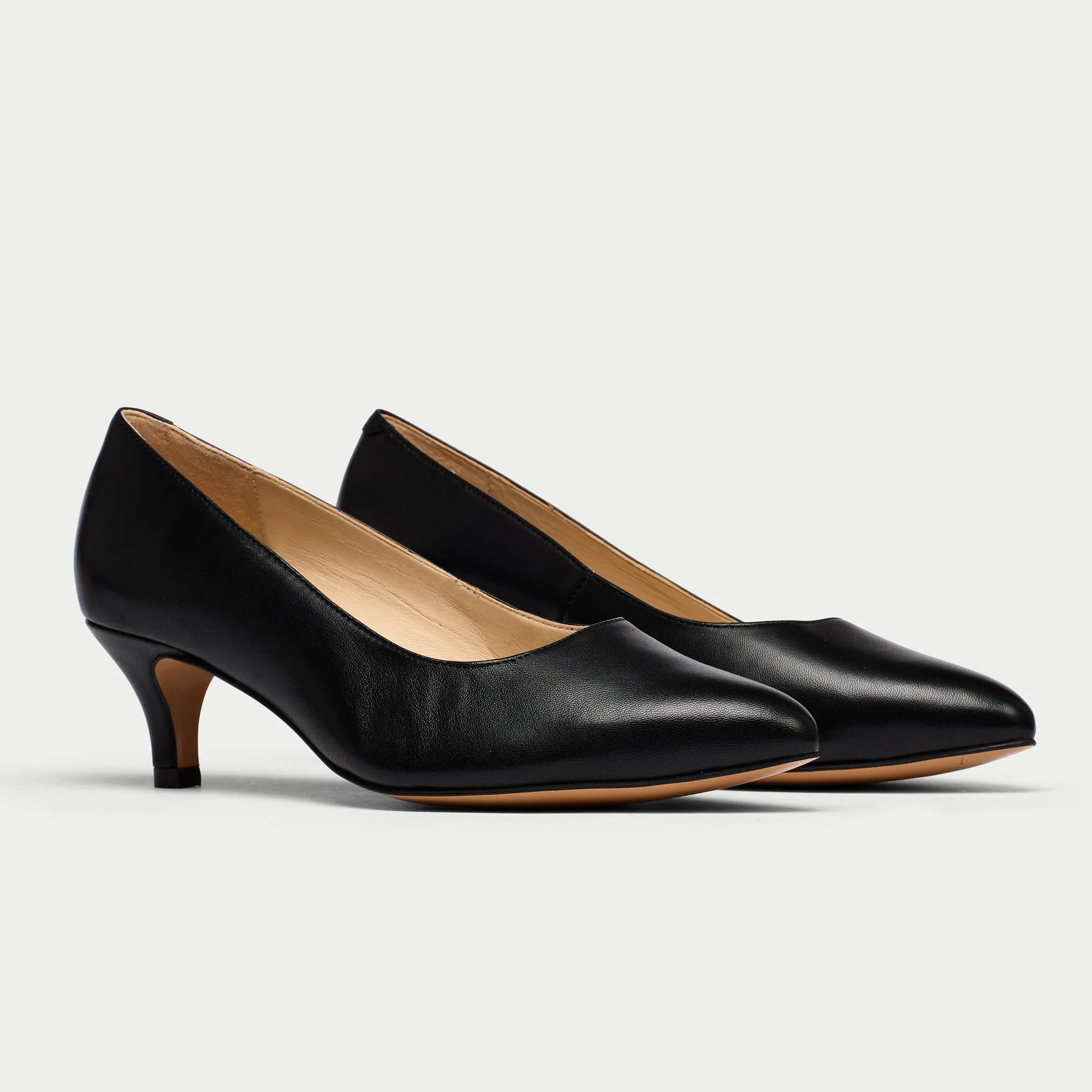Ava - Black Leather Courts - Image 3