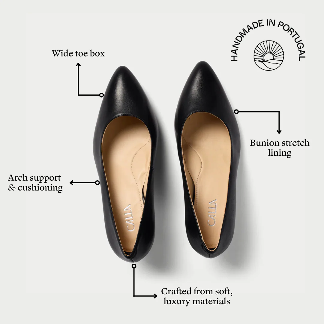 Ava - Black Leather Courts - Image 7
