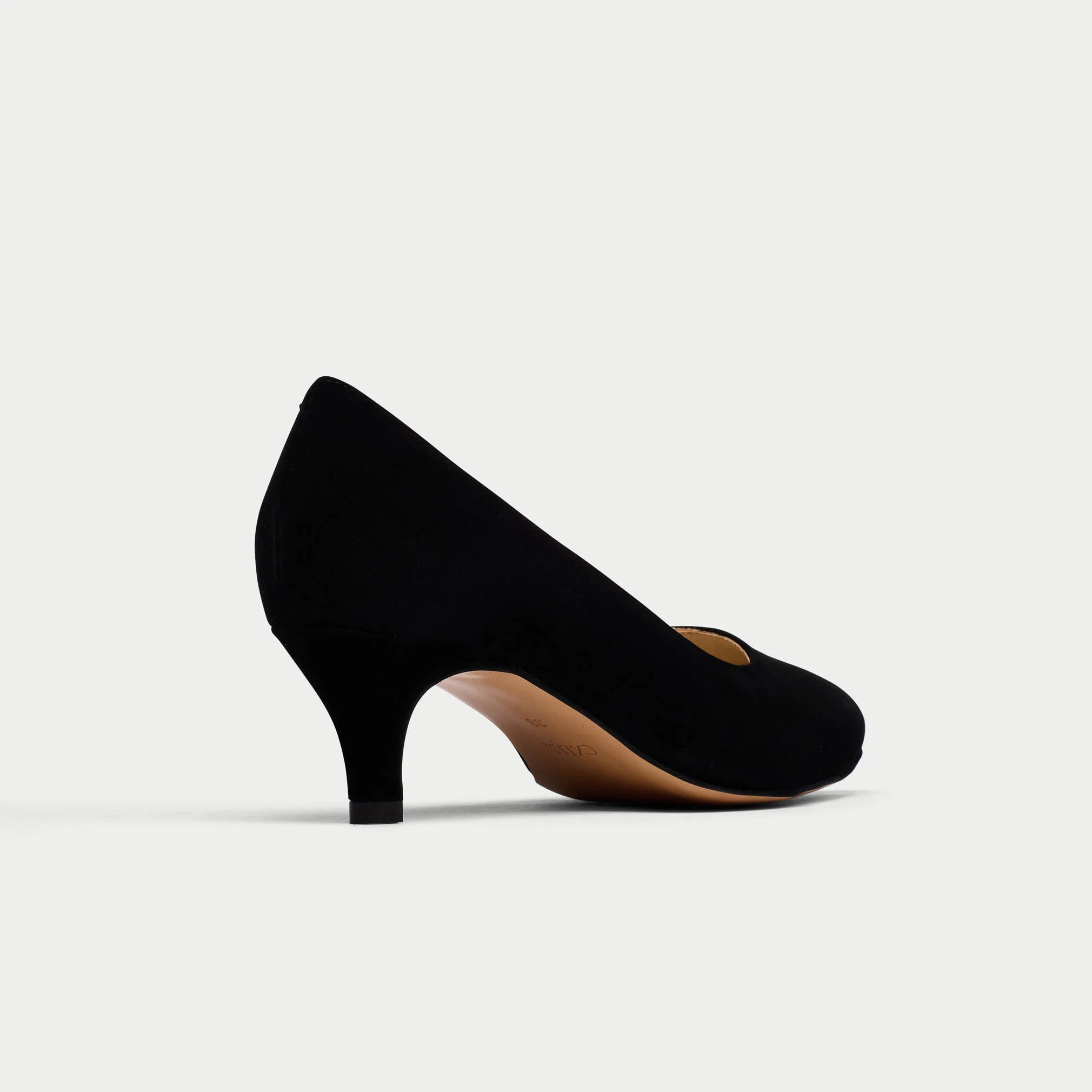Ava - Black Suede Courts - Image 3