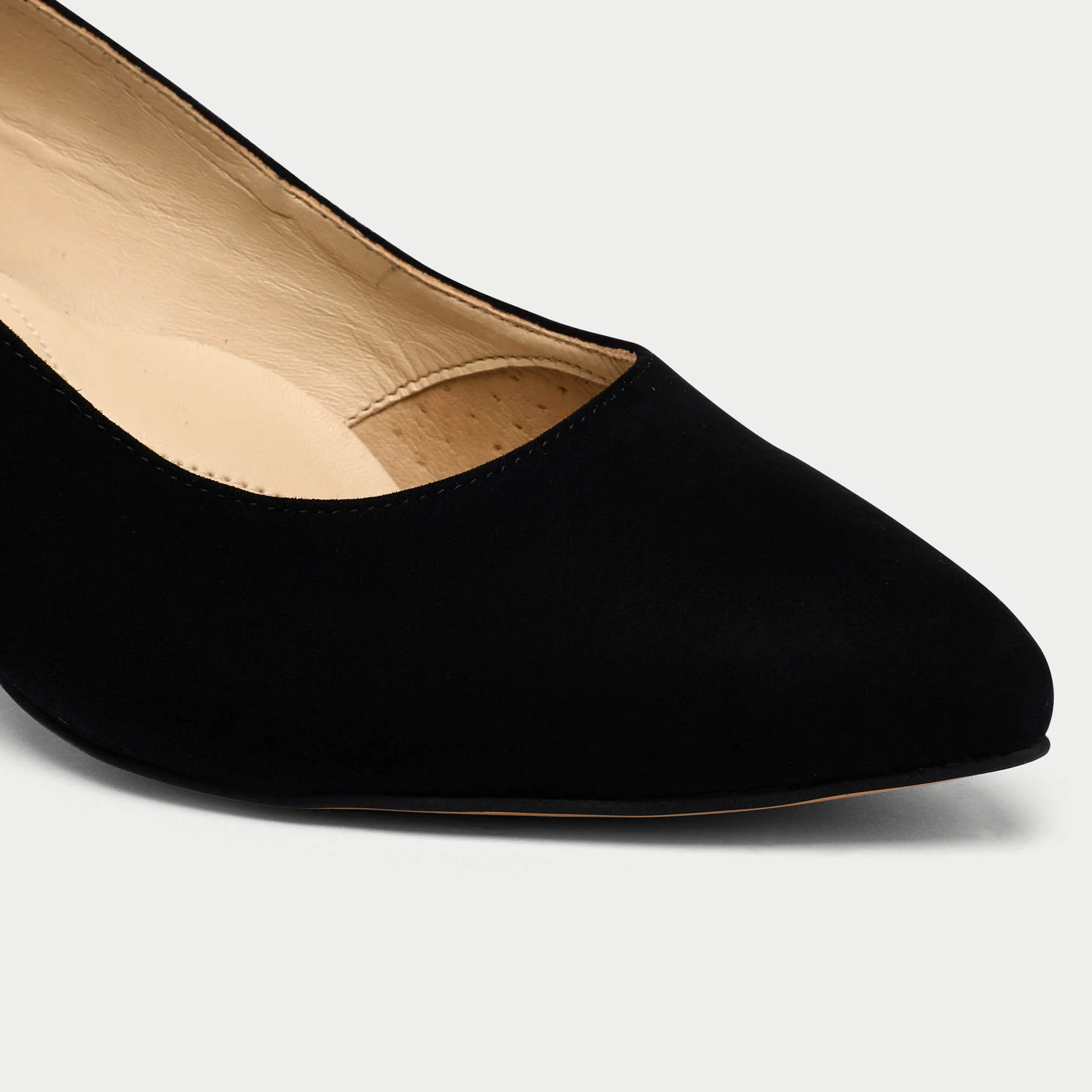 Ava - Black Suede Courts - Image 5
