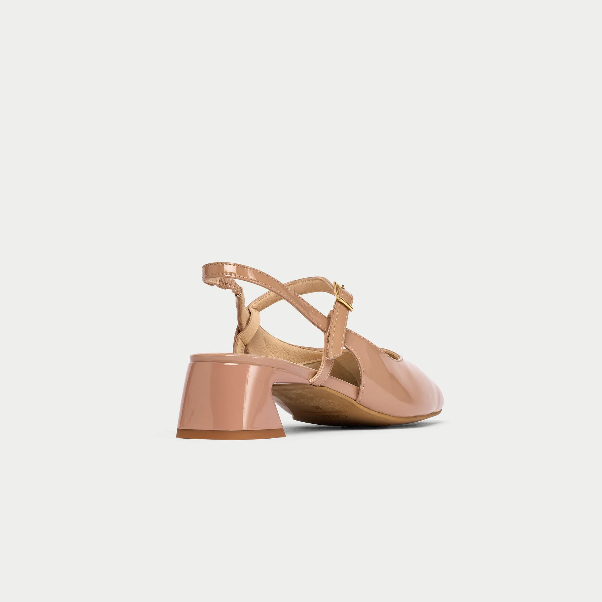Betty - Toffee Patent Slingbacks - Image 8