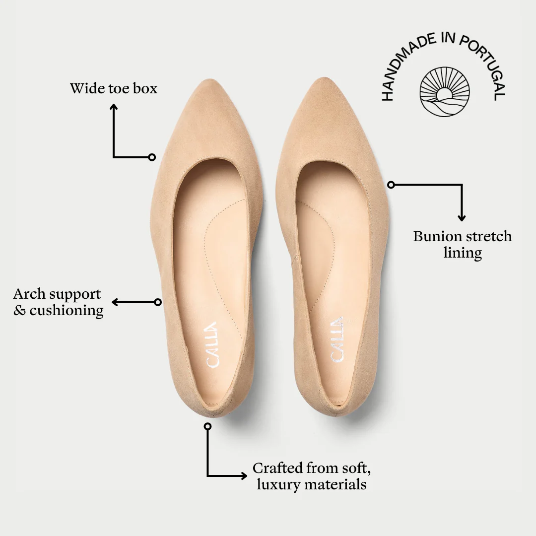 Claudia - Taupe Suede Courts - Image 5
