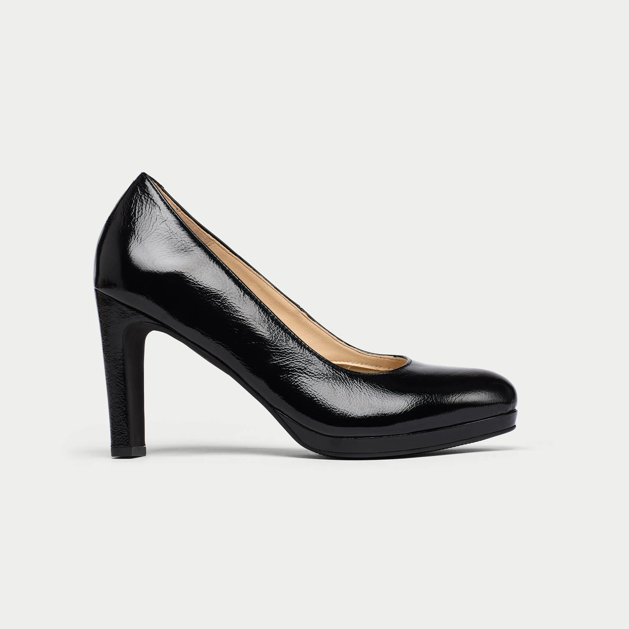 Delilah - Black Shine Leather Courts - Image 4