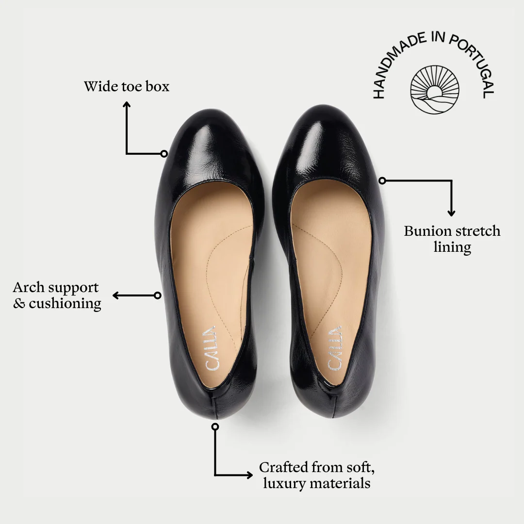 Delilah - Black Shine Leather Courts - Image 8