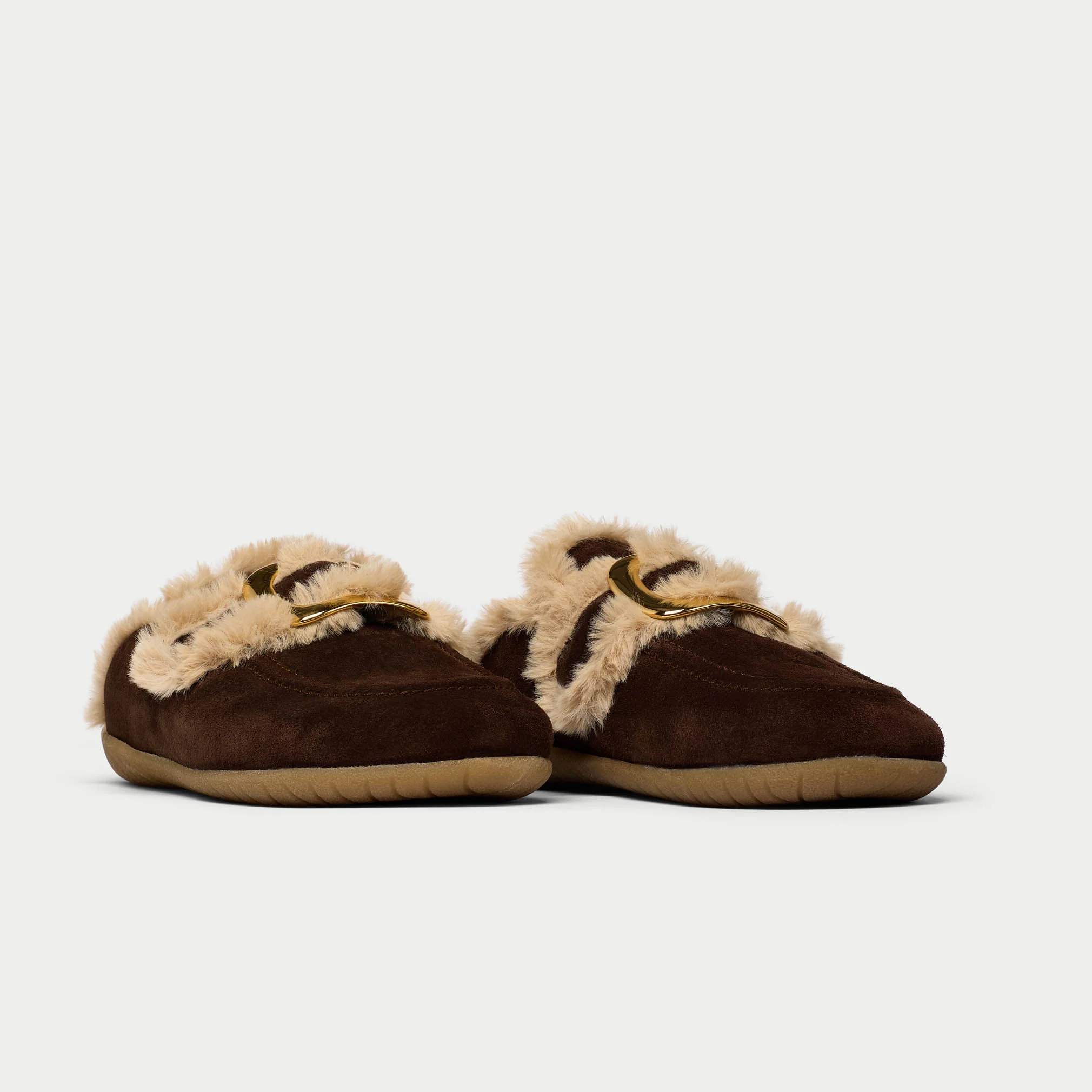 Ember - Espresso Brown Suede Slippers - Image 7