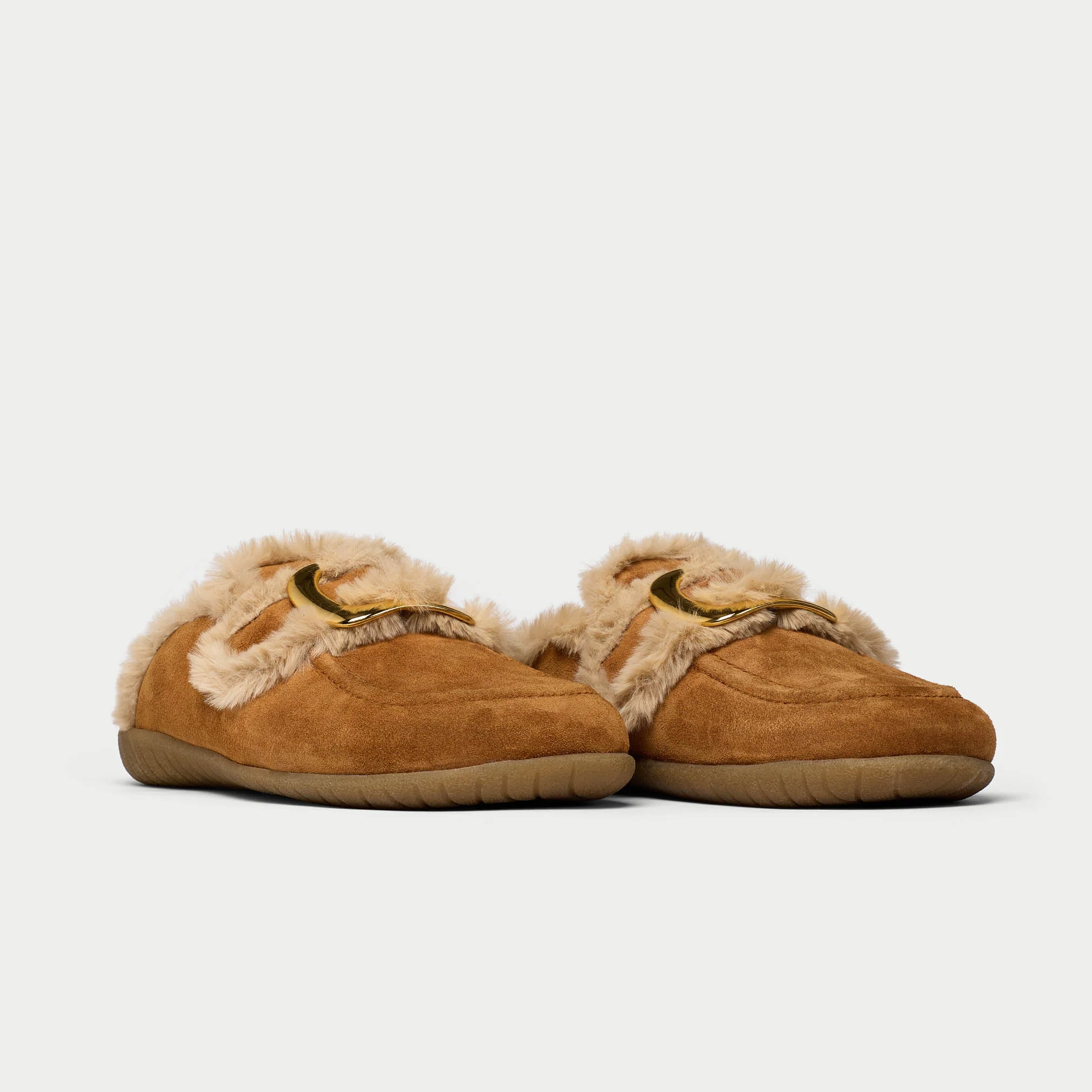 Ember - Mocha Chocolate Suede Slippers - Image 6