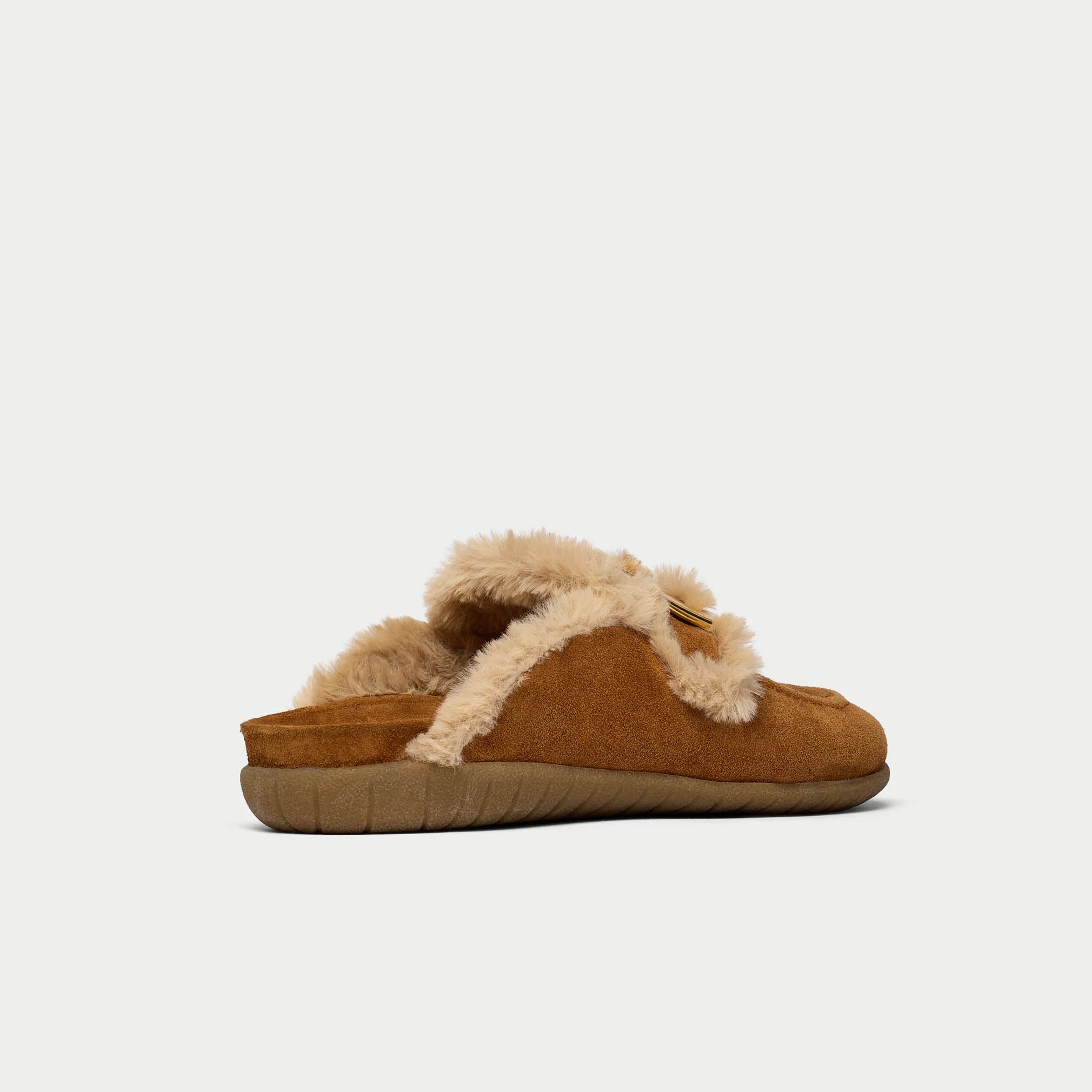 Ember - Mocha Chocolate Suede Slippers - Image 8