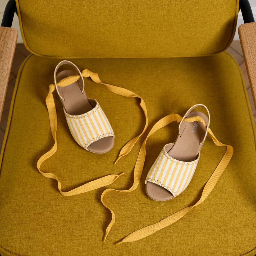 Evelyn - Lemon Canvas Espadrilles - Image 10