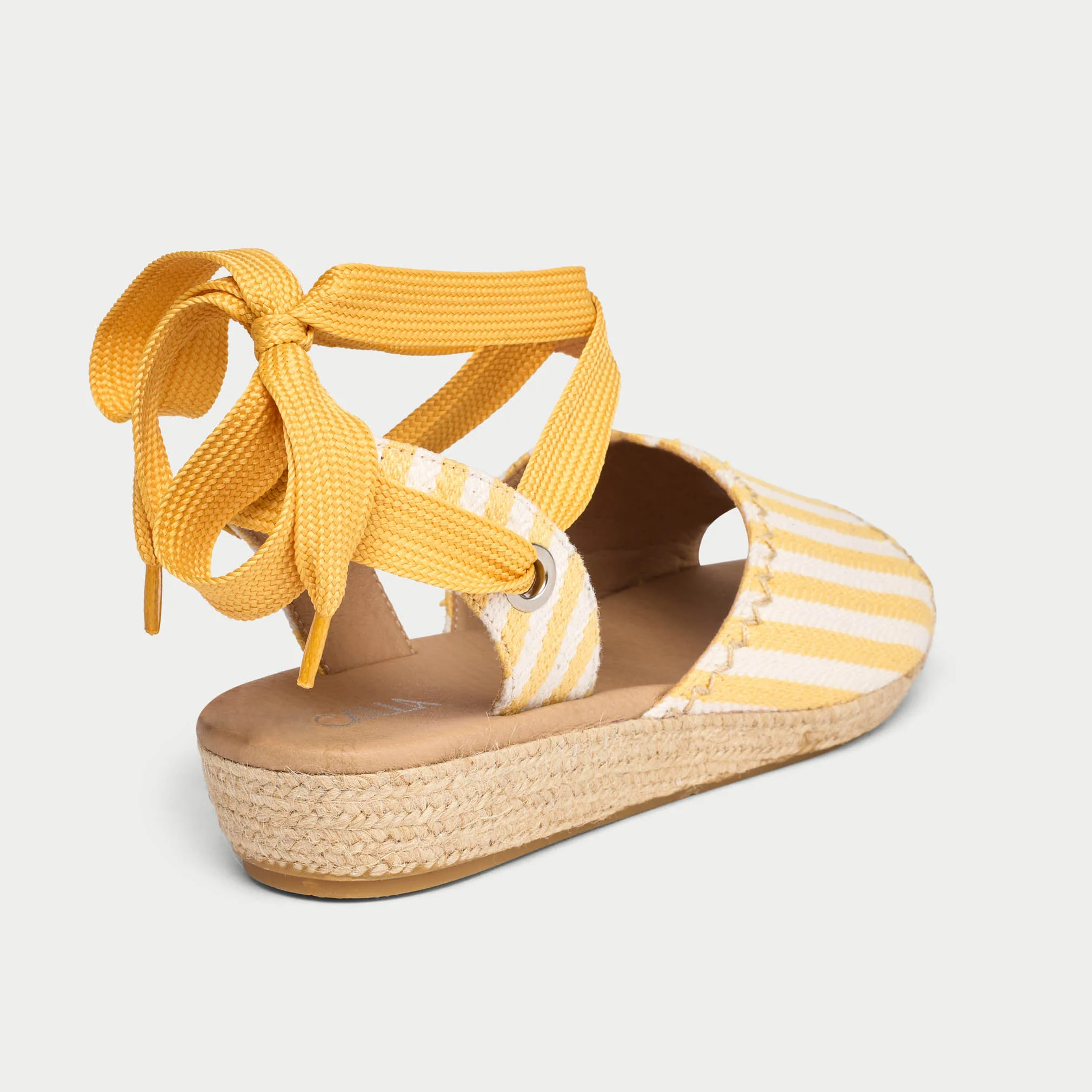 Evelyn - Lemon Canvas Espadrilles - Image 6