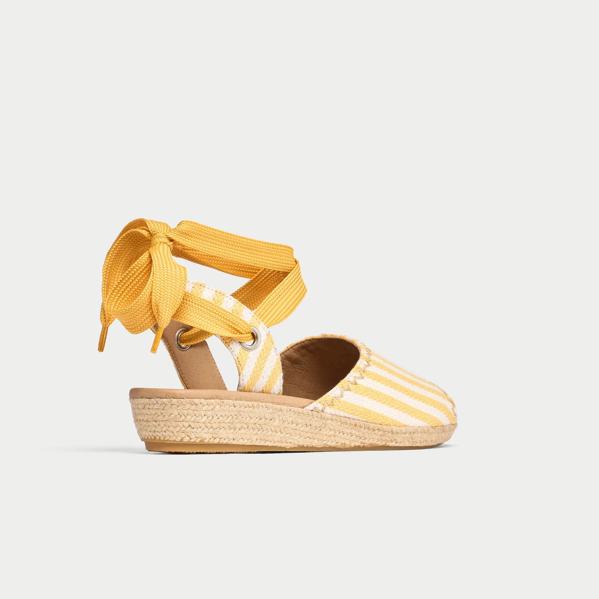Evelyn - Lemon Canvas Espadrilles - Image 8