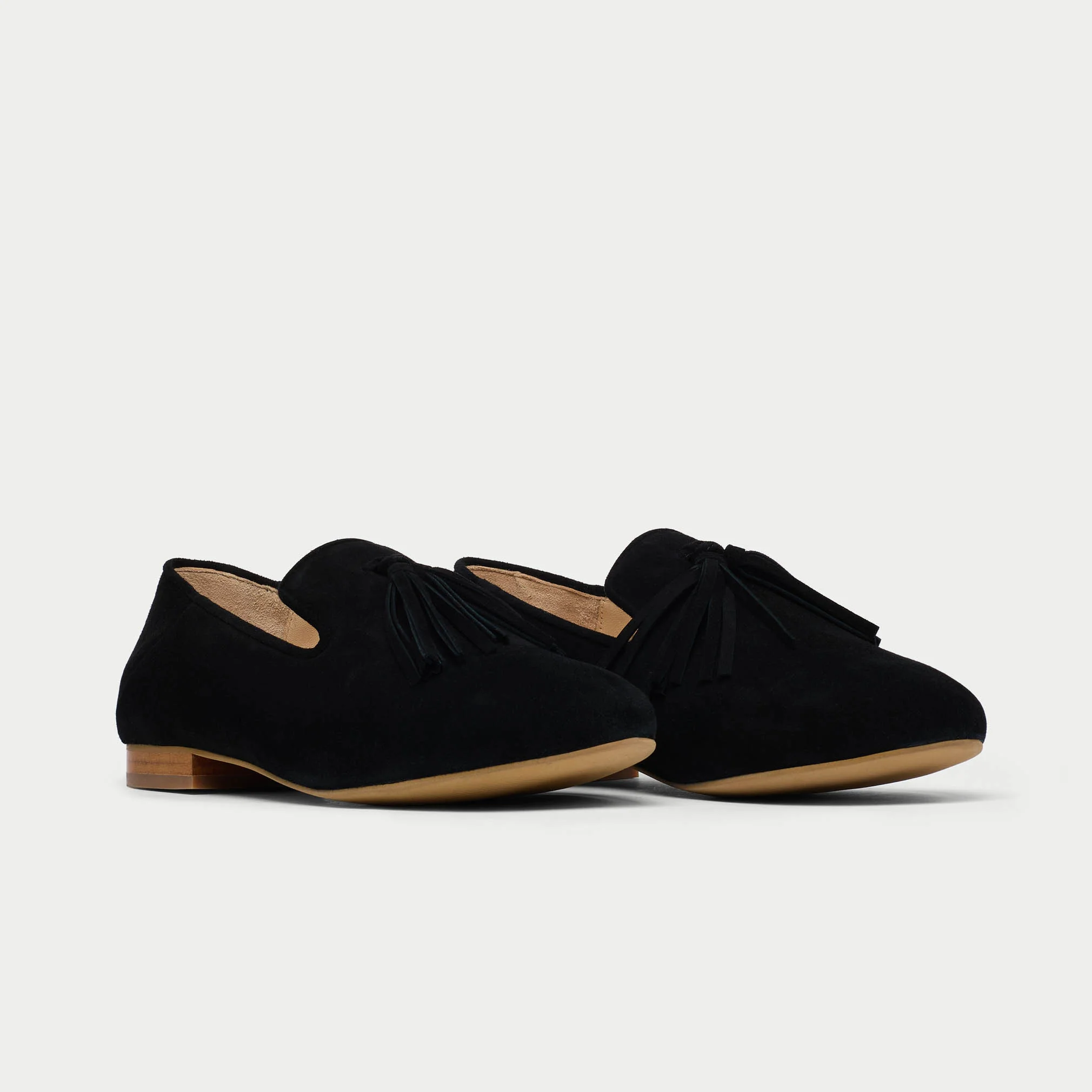 Freya - Black Suede Loafers - Image 4