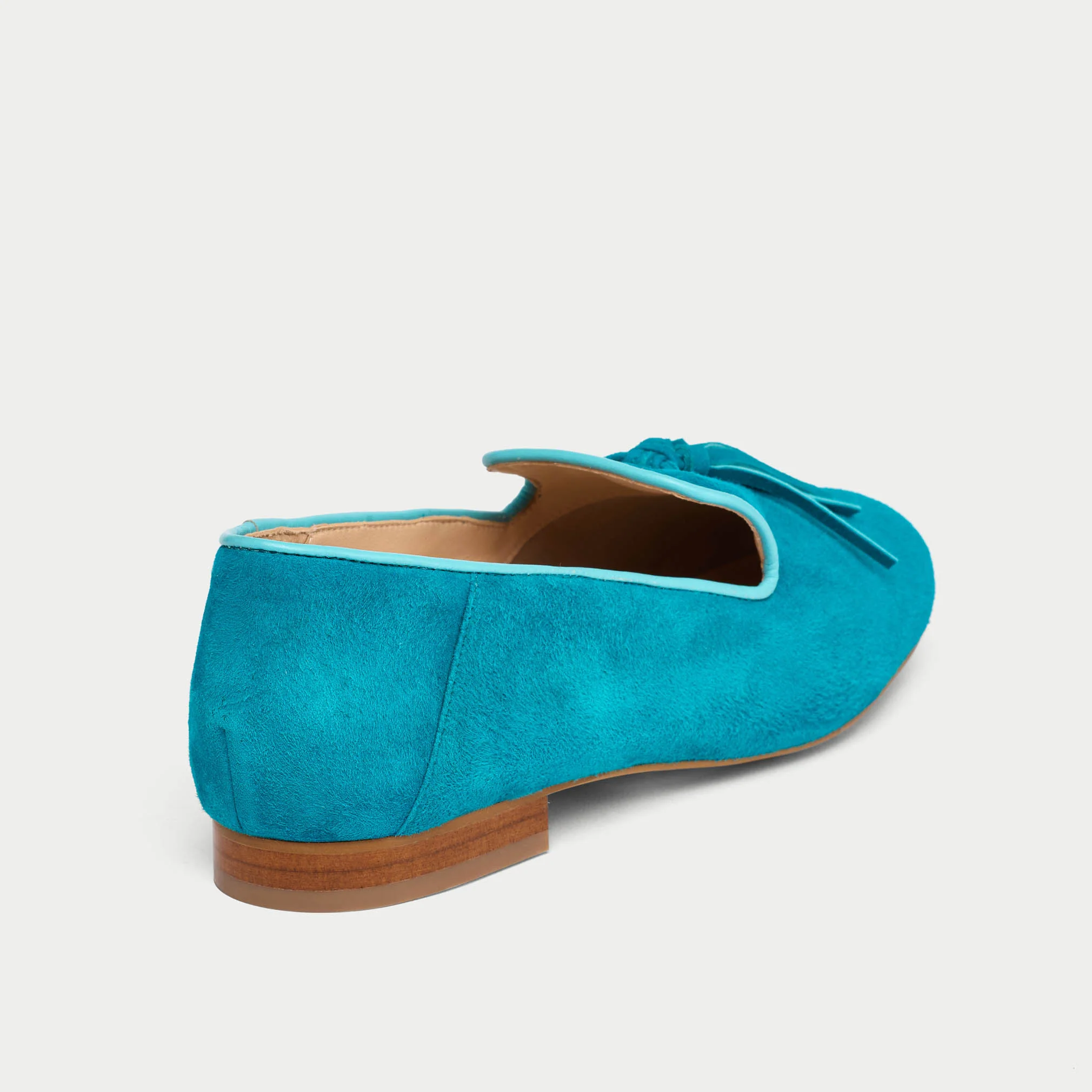 Freya - Teal Suede Loafers - Image 7