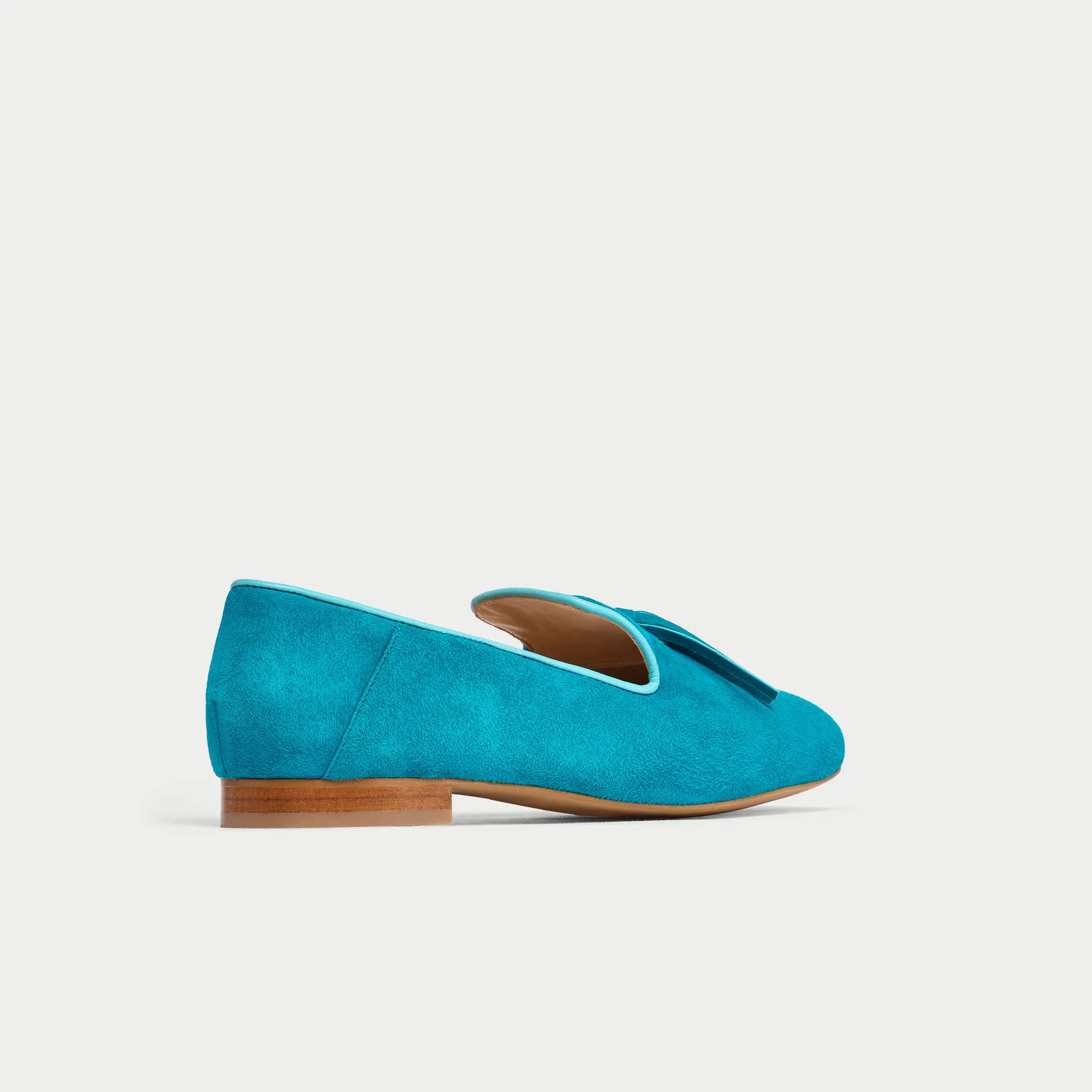 Freya - Teal Suede Loafers - Image 9
