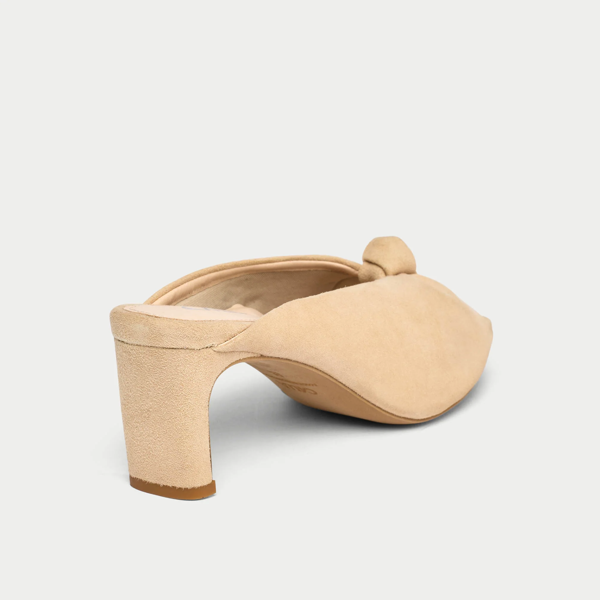 Greta - Taupe Suede Mules - Image 6