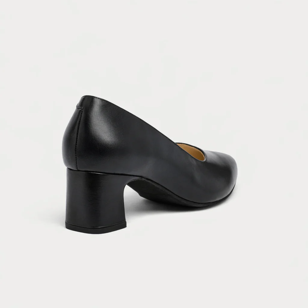 Hallie - Black Leather Courts - Image 4