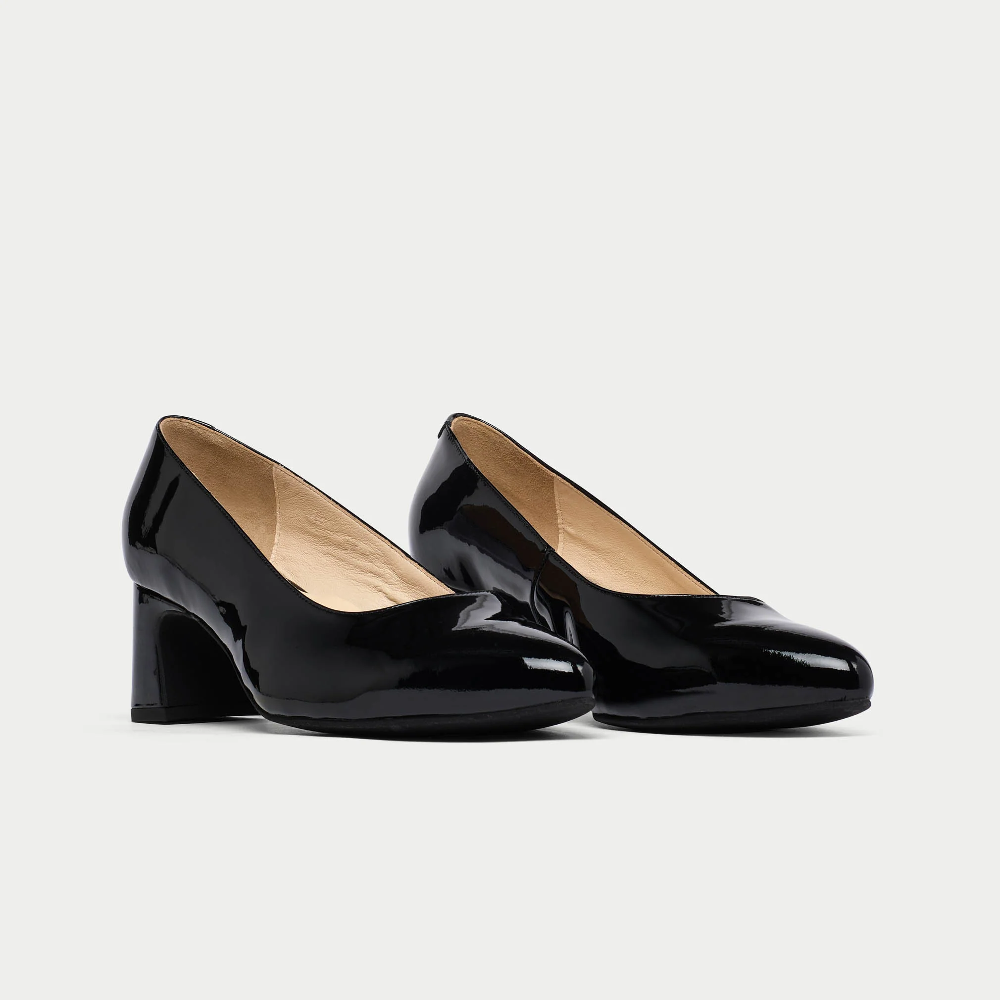 Hallie - Black Patent Leather Courts - Image 4