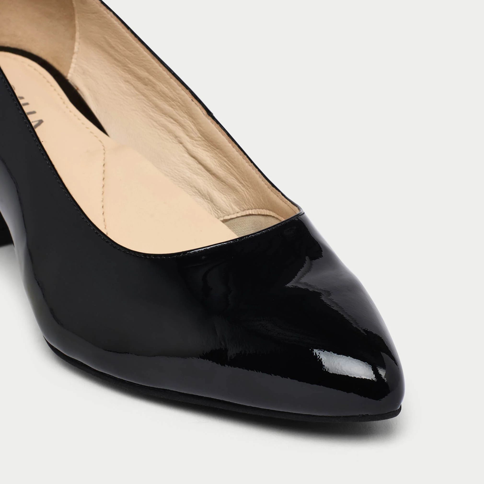 Hallie - Black Patent Leather Courts - Image 5