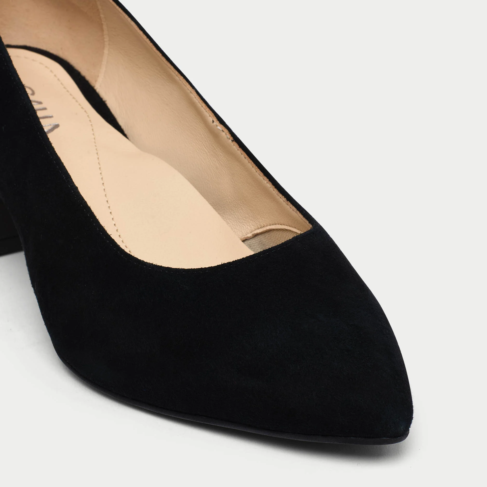 Hallie - Black Suede Courts - Image 5