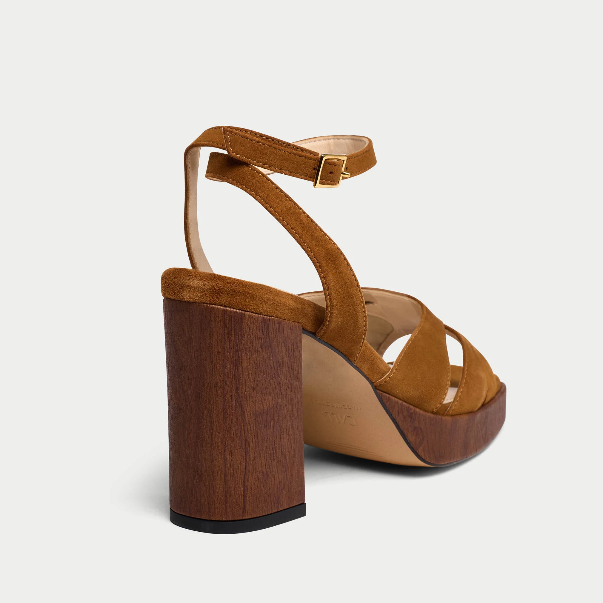 Heather - Tan Suede Block Heels - Image 6