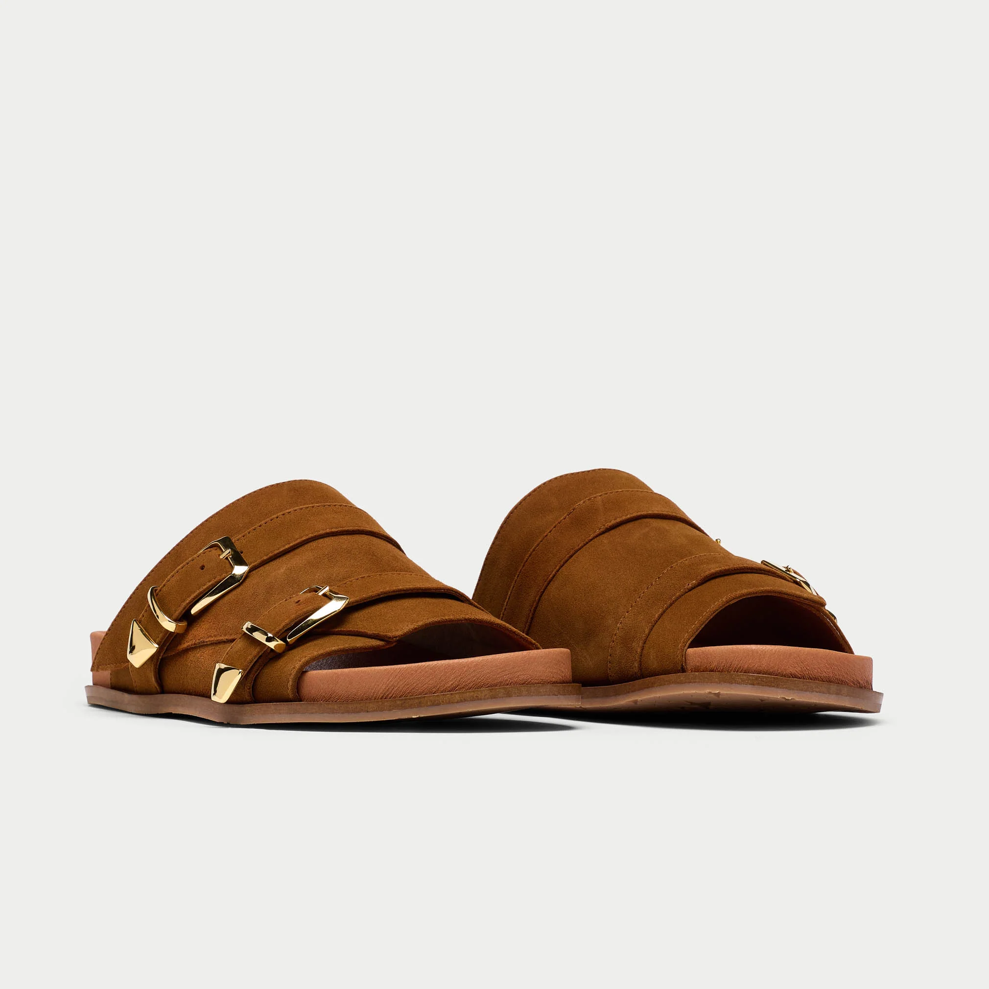 Lily - Tan Suede Sandals - Image 4