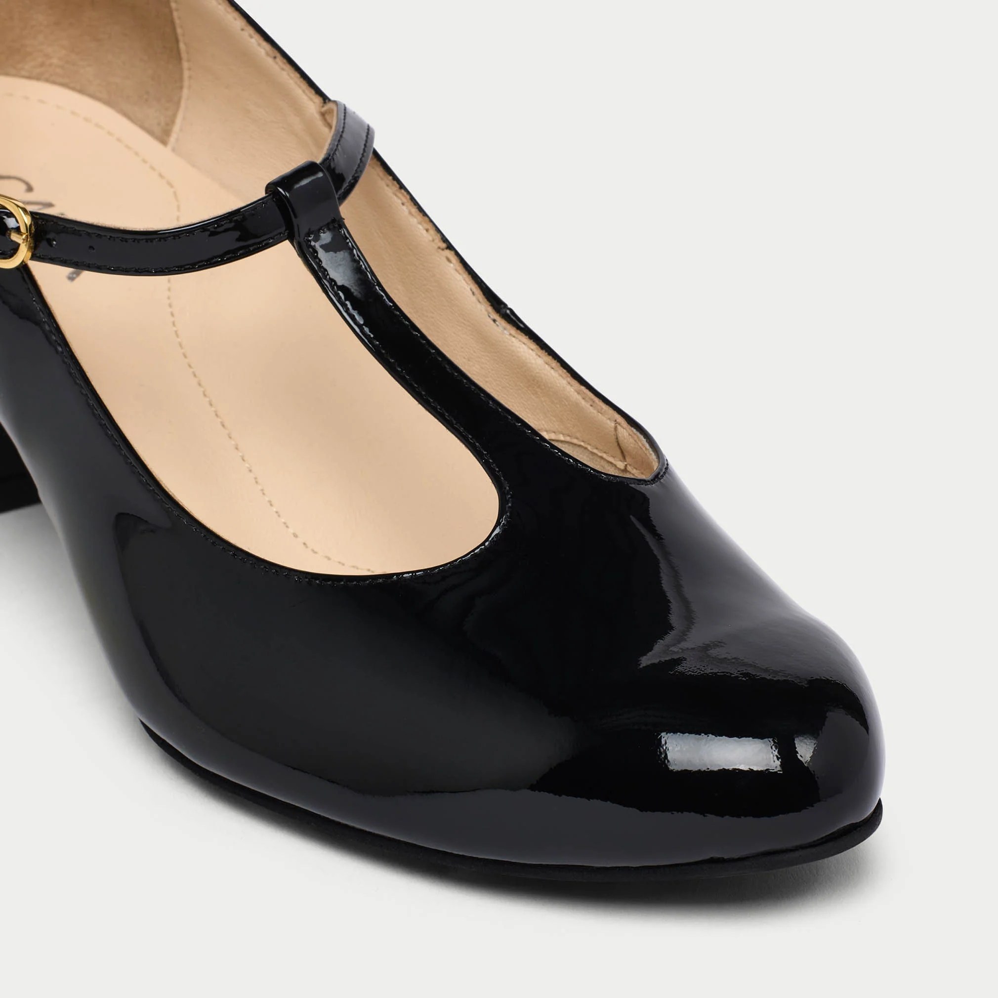 Lorette - Black Patent Leather Courts - Image 5