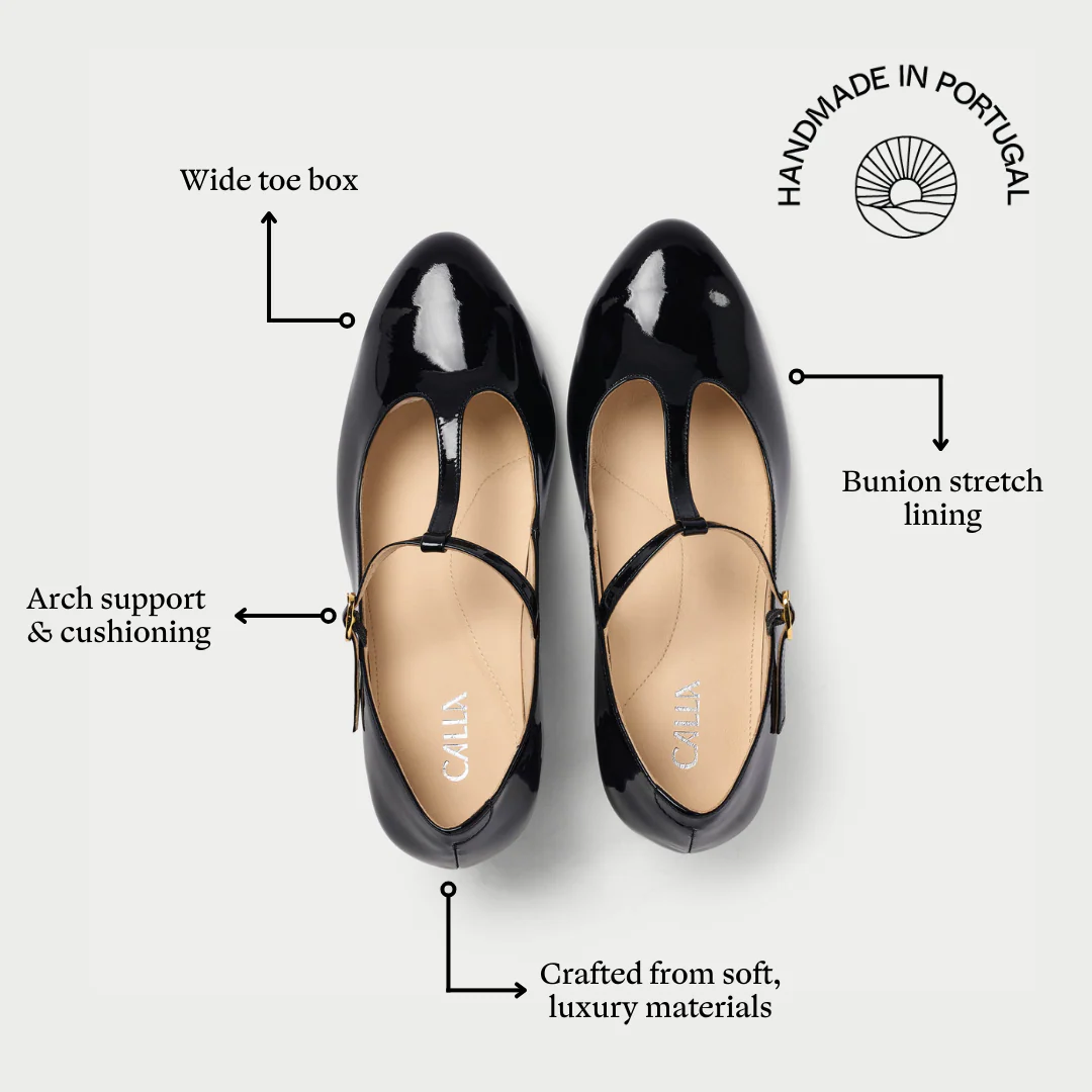 Lorette - Black Patent Leather Courts - Image 7