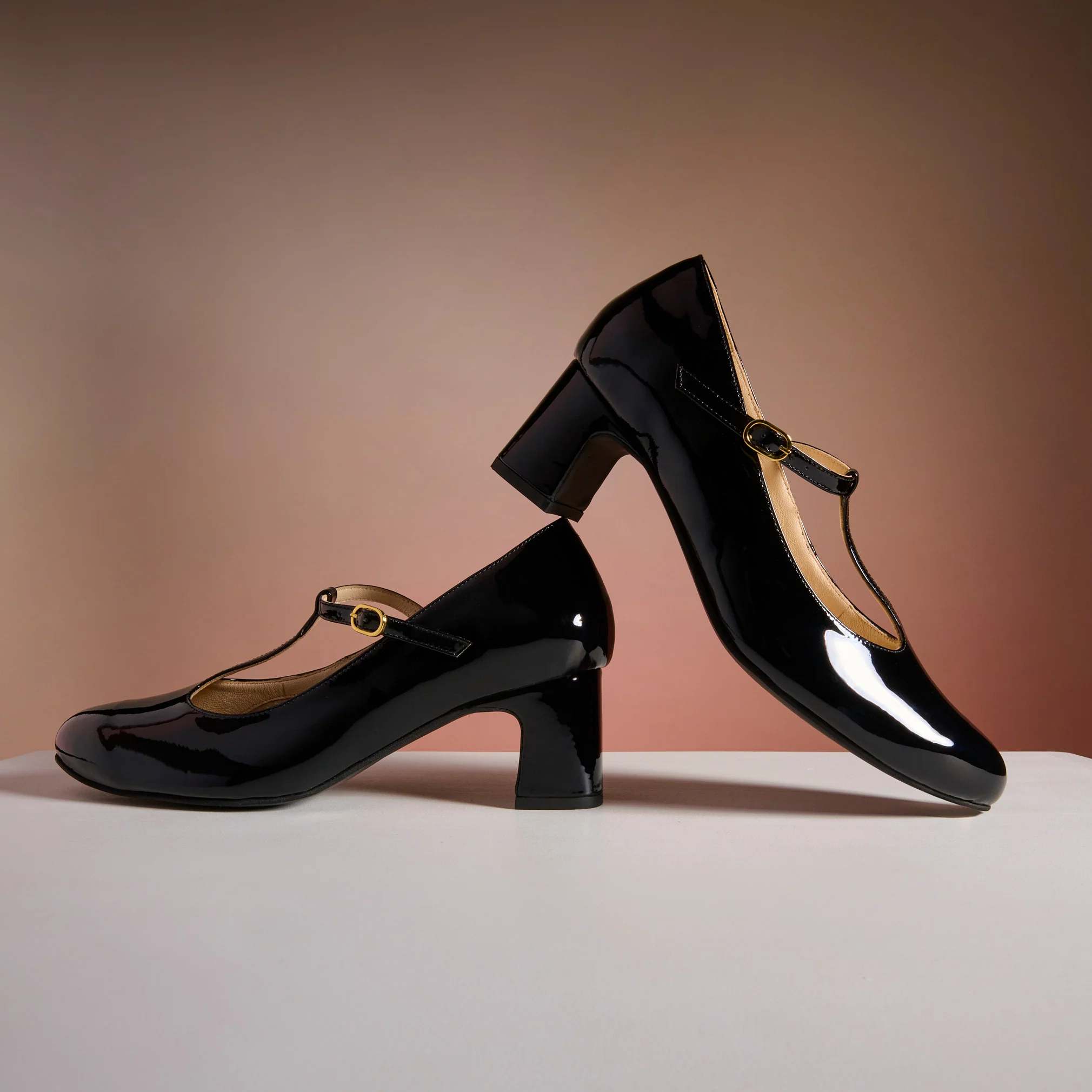 Lorette - Black Patent Leather Courts - Image 8