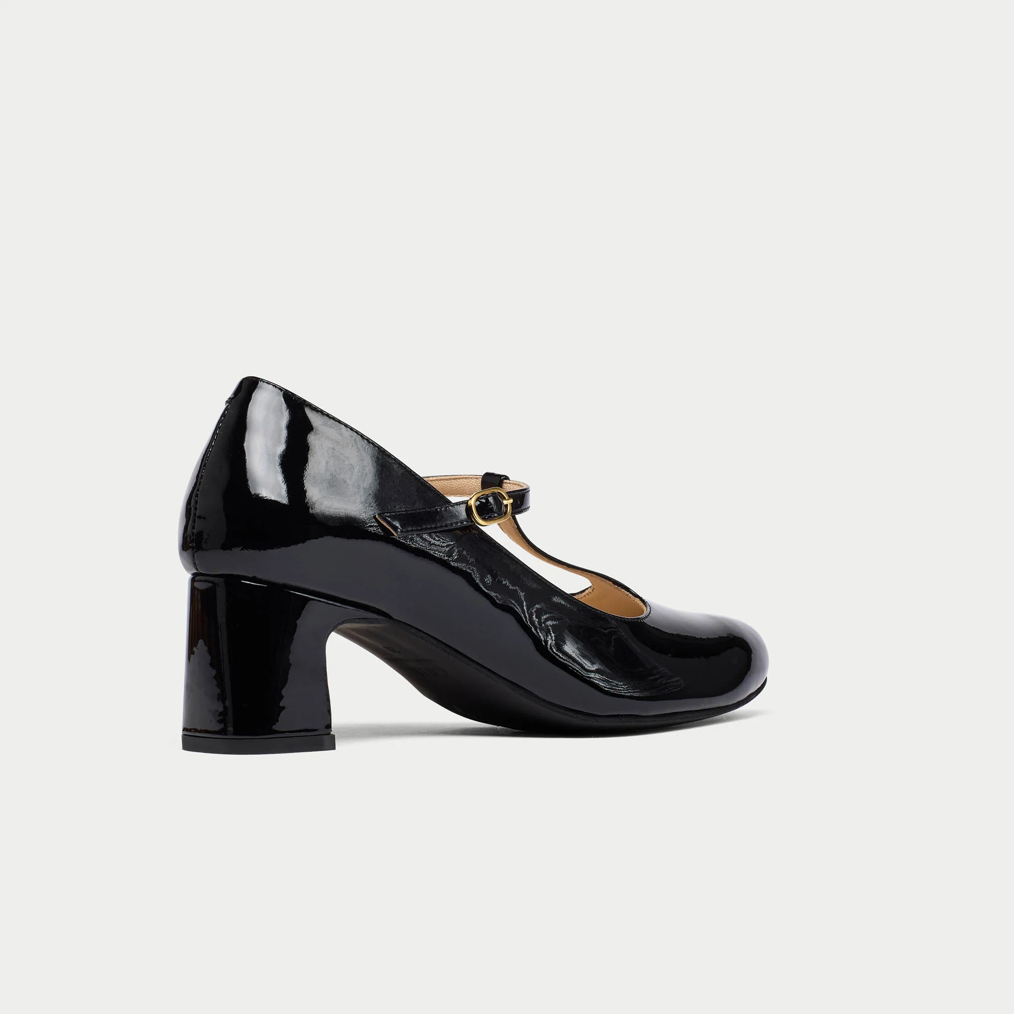 Lorette - Black Patent Leather Courts - Image 9