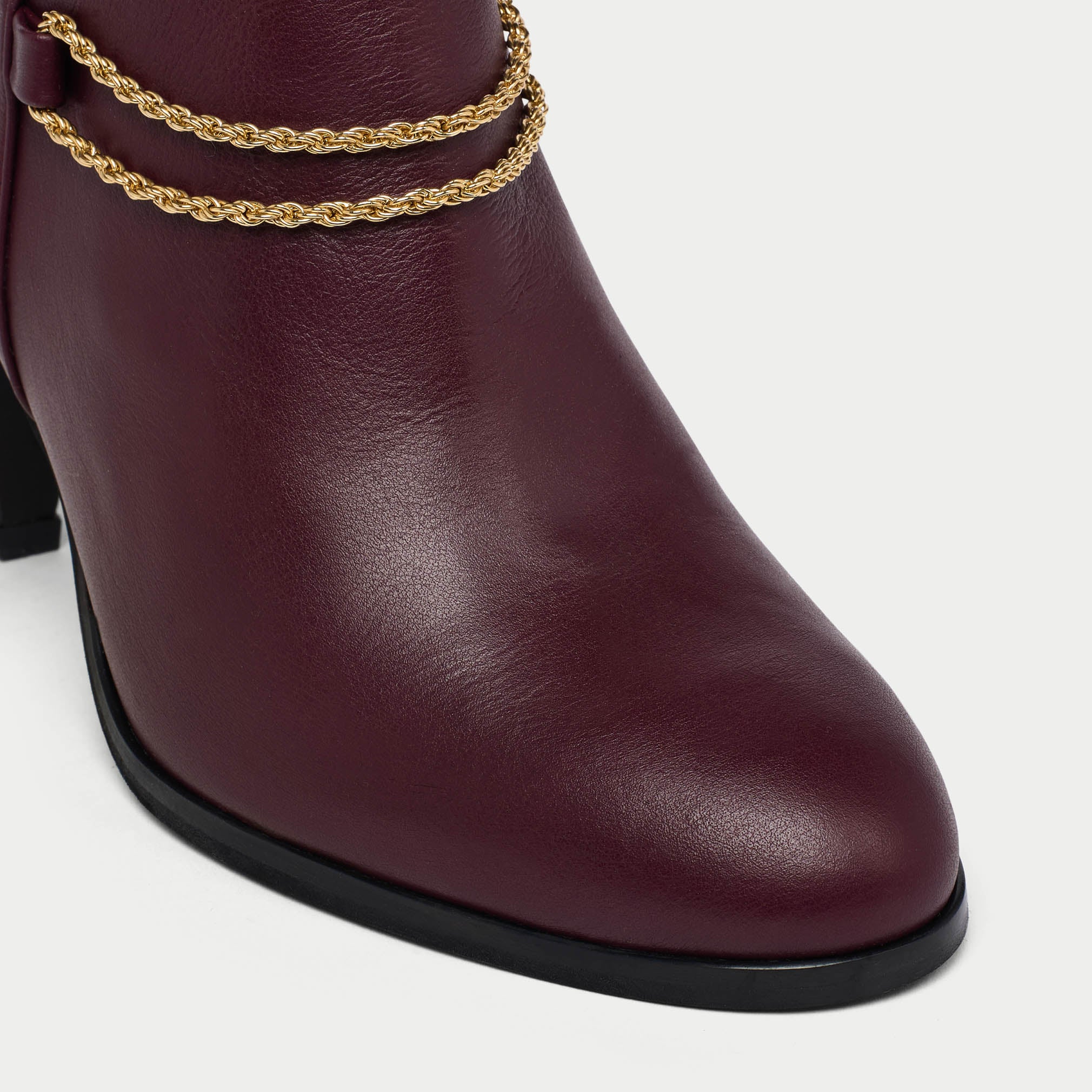 Maya - Cherry Leather Boots - Image 3