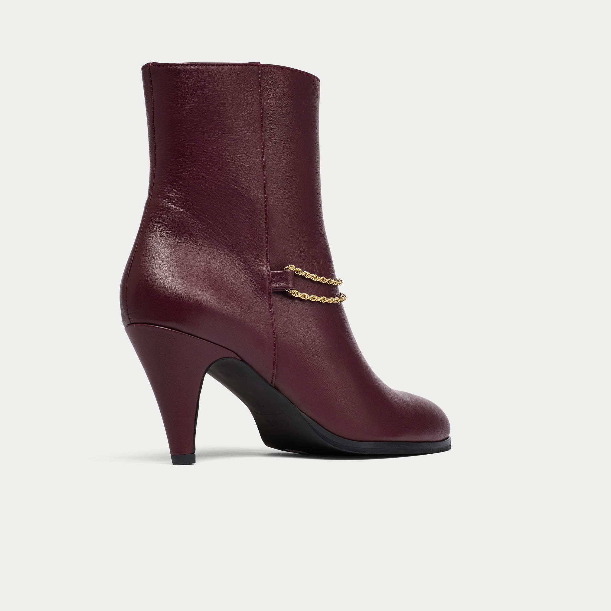 Maya - Cherry Leather Boots - Image 6