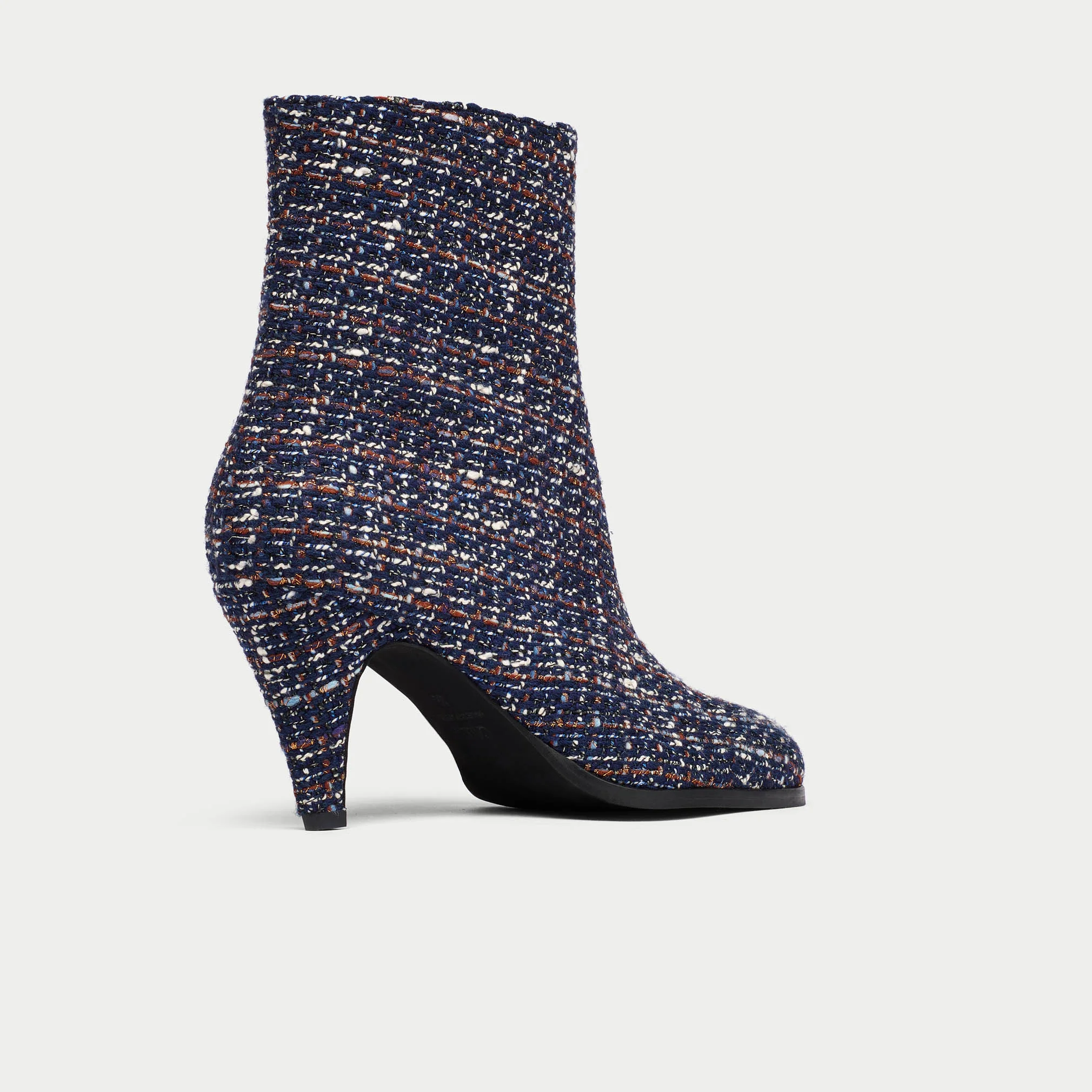 Maya - Navy Tweed Boots - Image 8