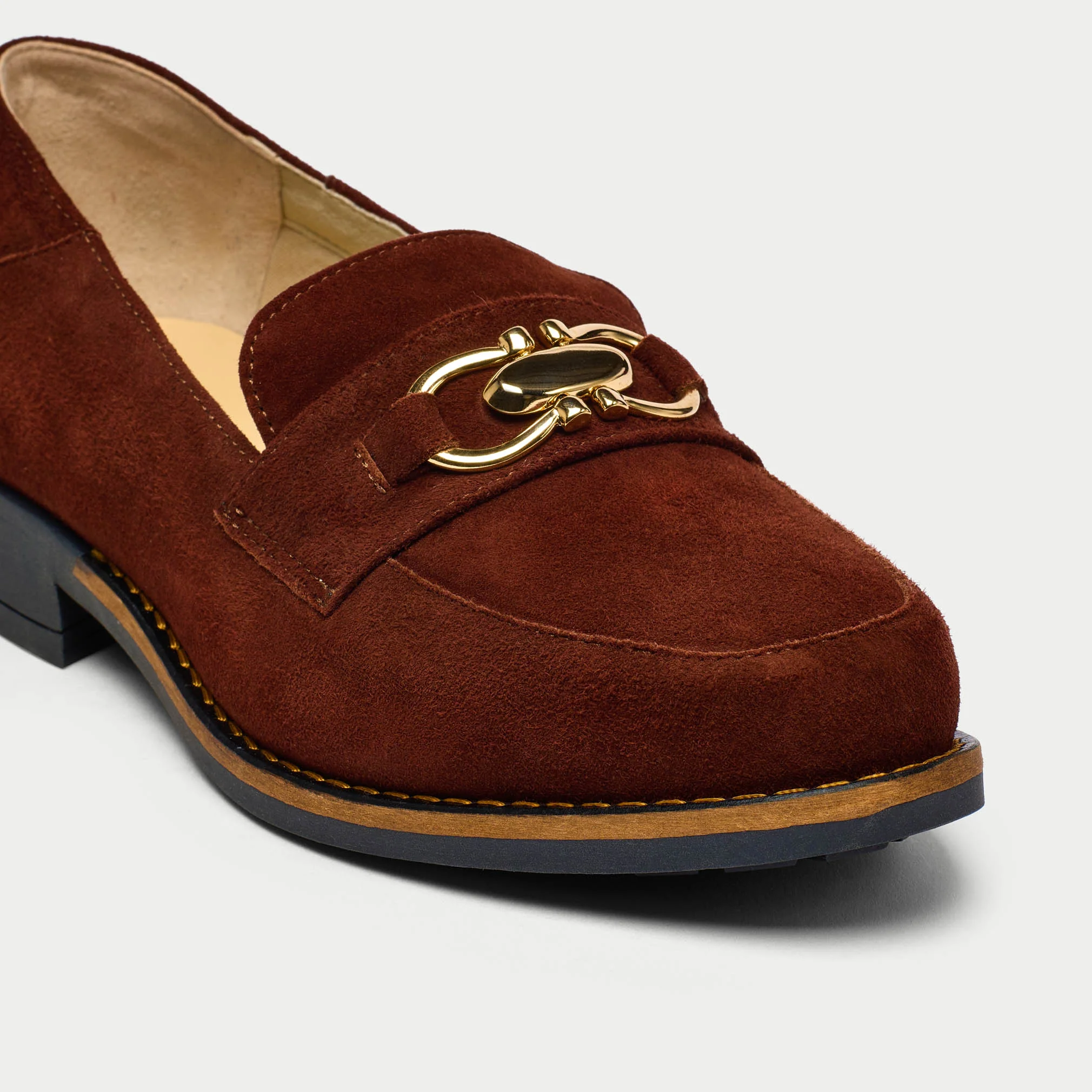 Meredith - Brown Suede Loafers - Image 4