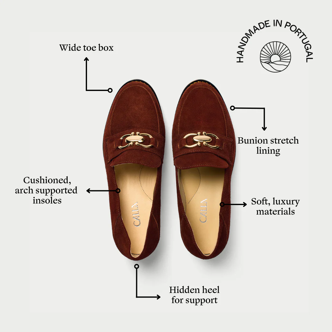 Meredith - Brown Suede Loafers - Image 6