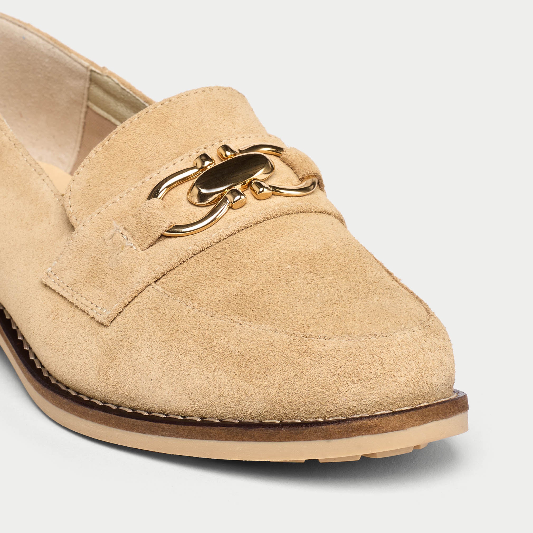 Meredith - Camel Suede Loafers - Image 5