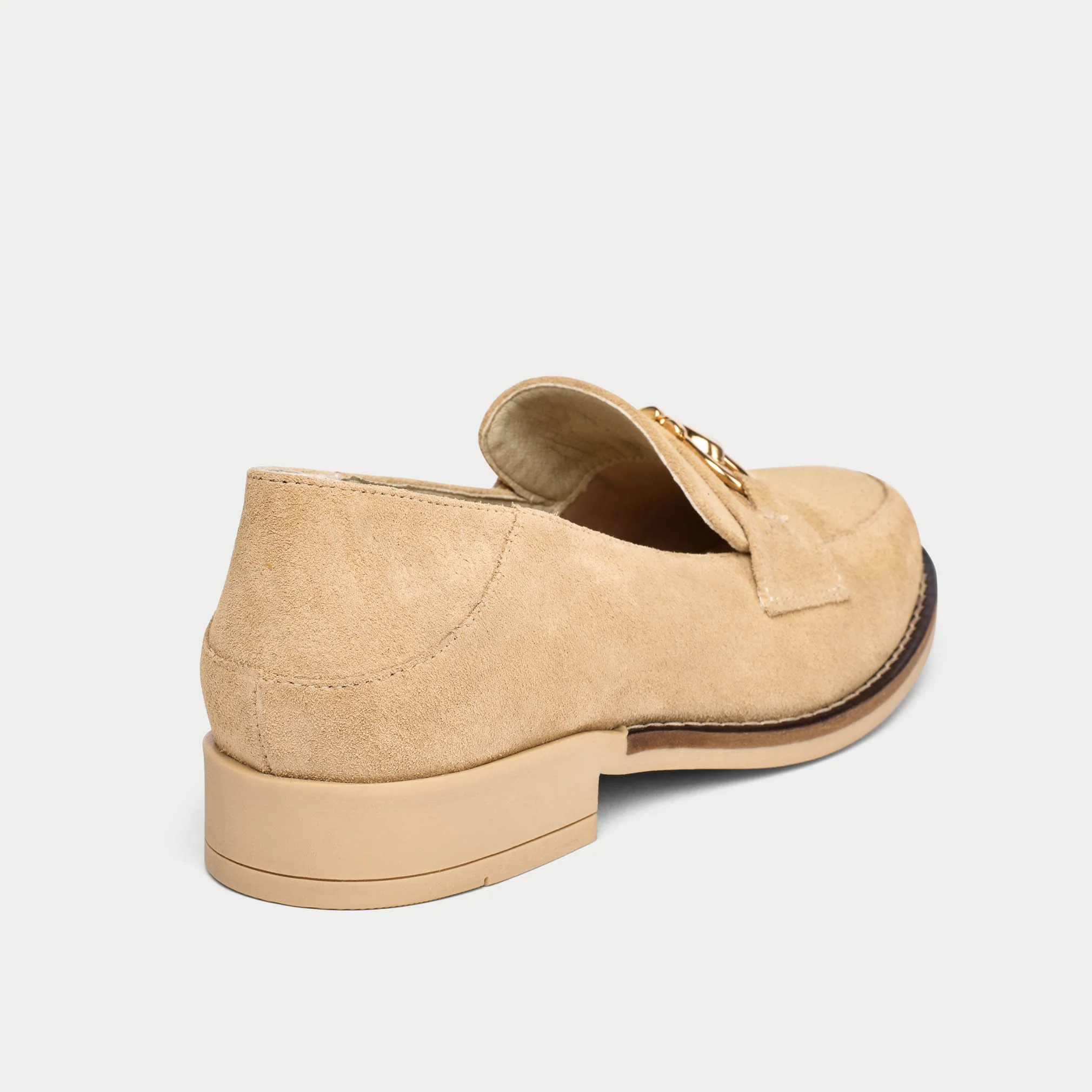 Meredith - Camel Suede Loafers - Image 6
