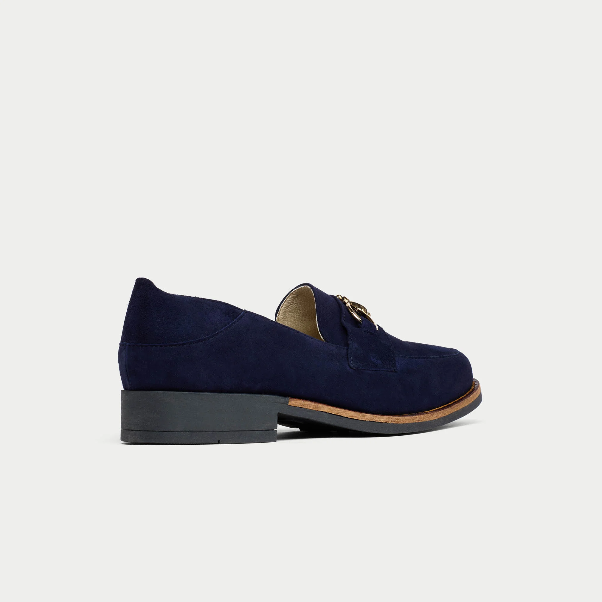 Meredith - Navy Suede Loafers - Image 8