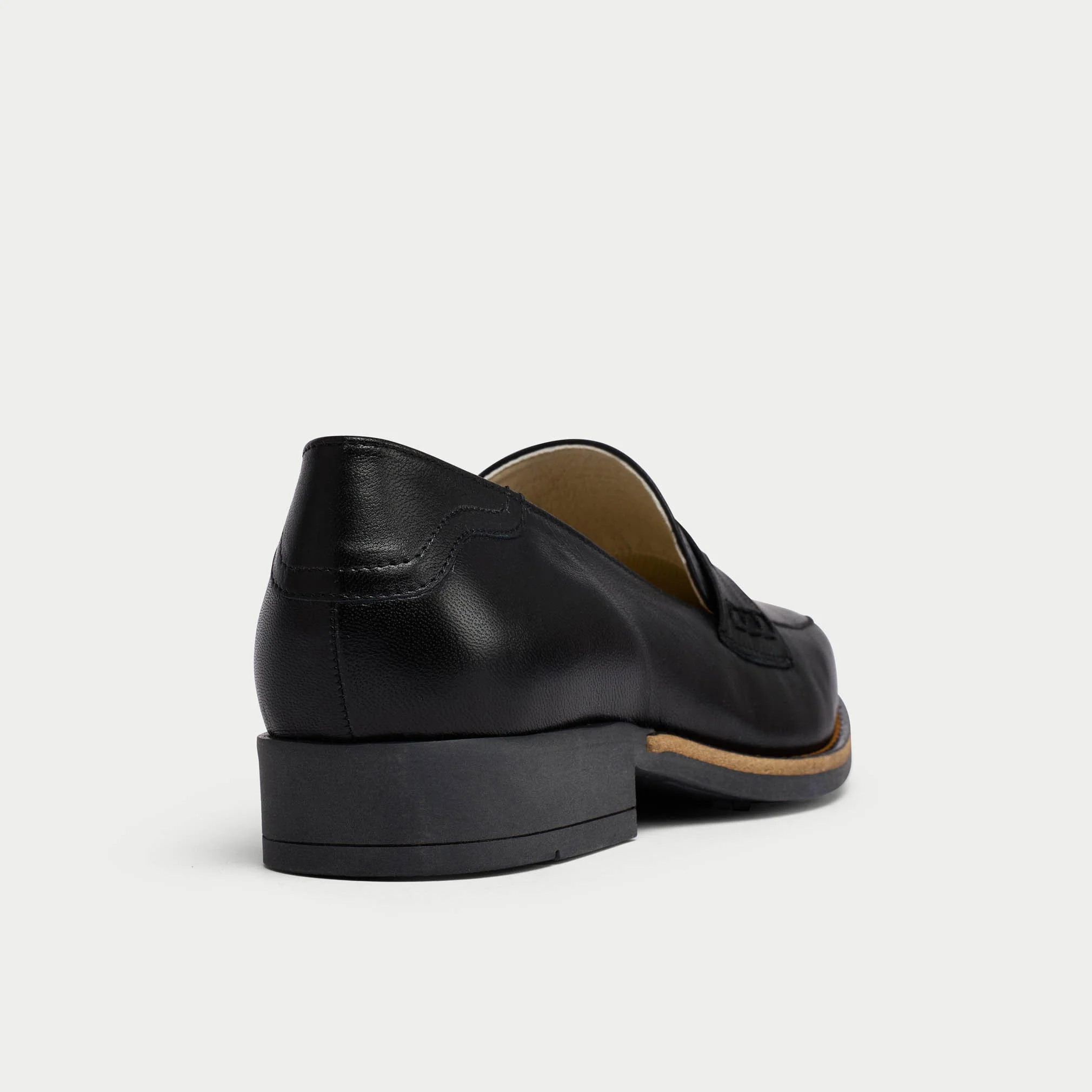 Nadia - Black Leather Loafers - Image 5