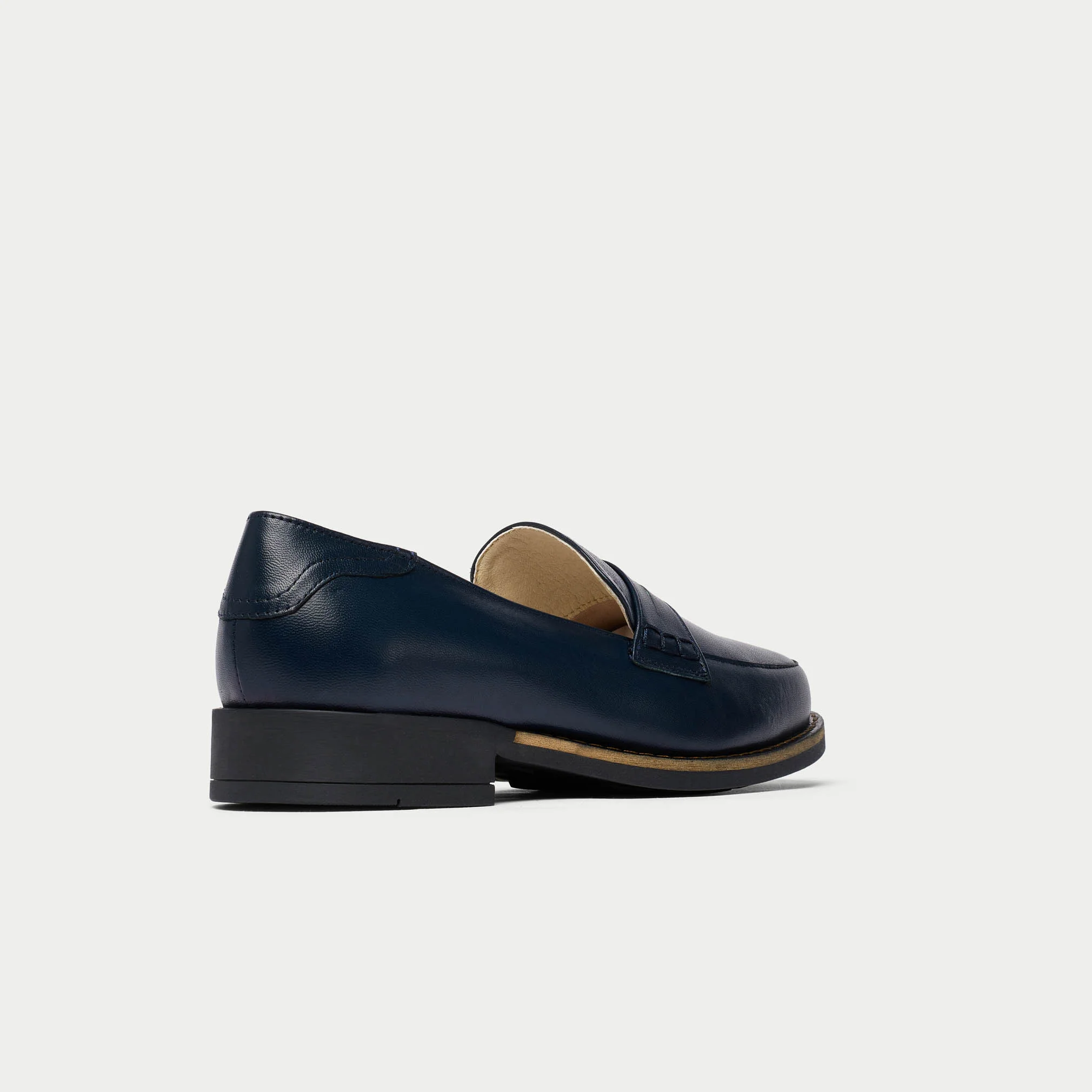 Nadia - Navy Leather Loafers - Image 6