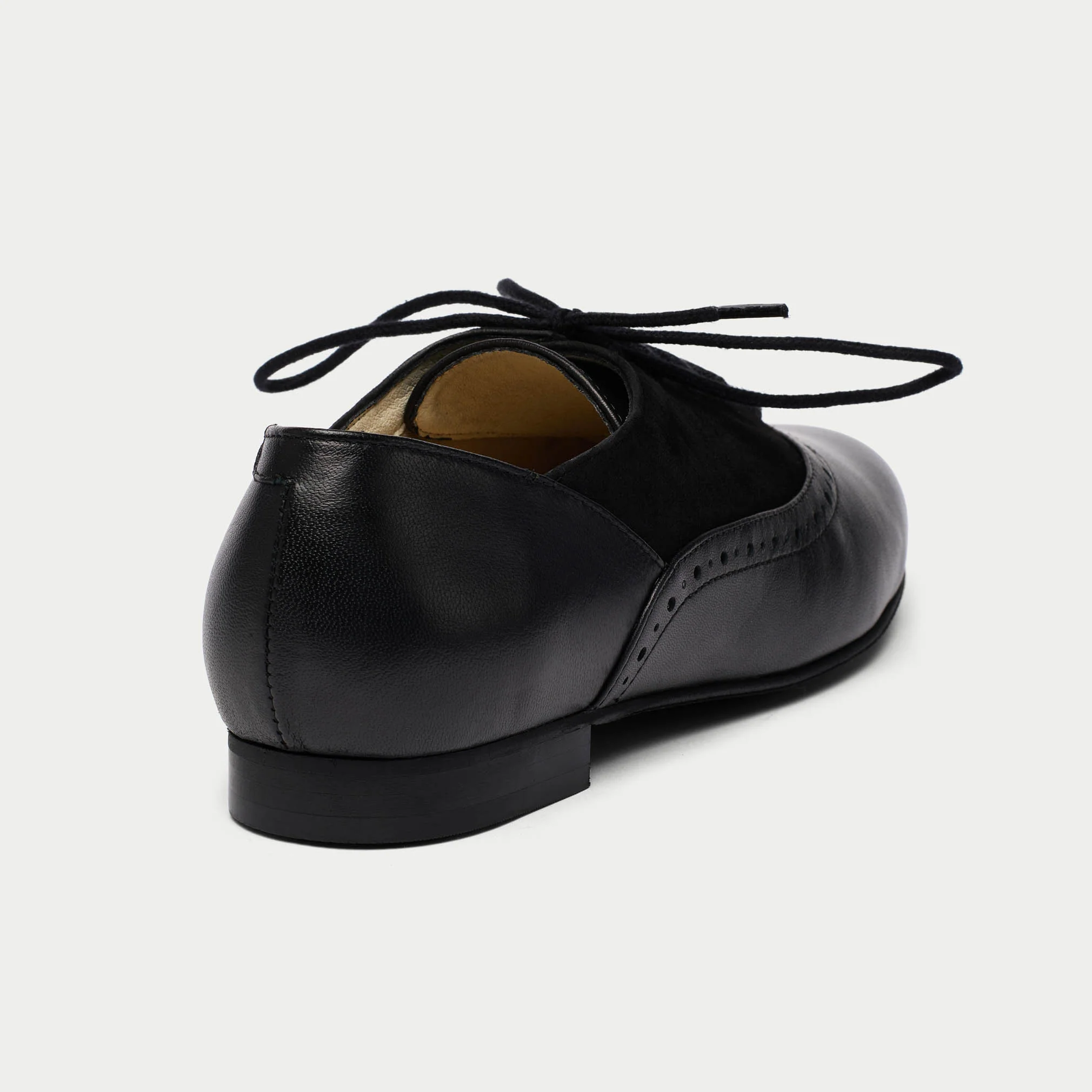 Ophelia - Black Leather Brogues - Image 5