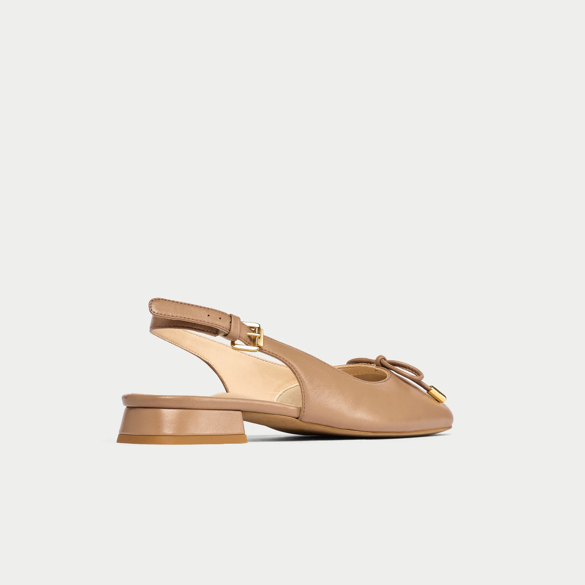 Petra - Taupe Leather Slingbacks - Image 6