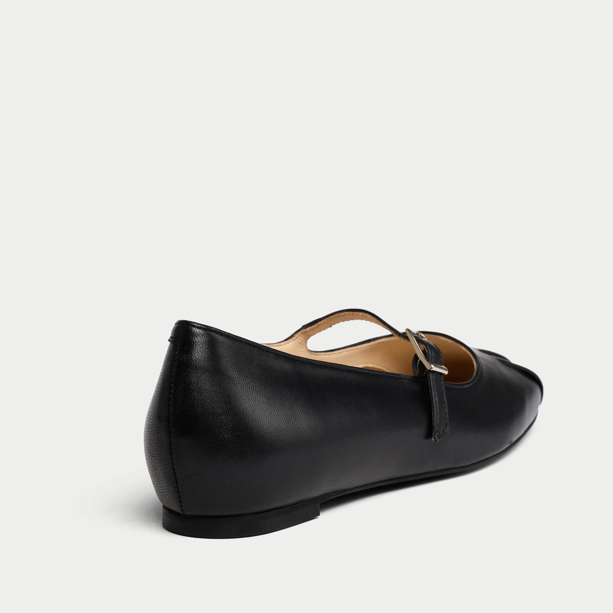 Rosemary - Black Leather Ballerinas - Image 6