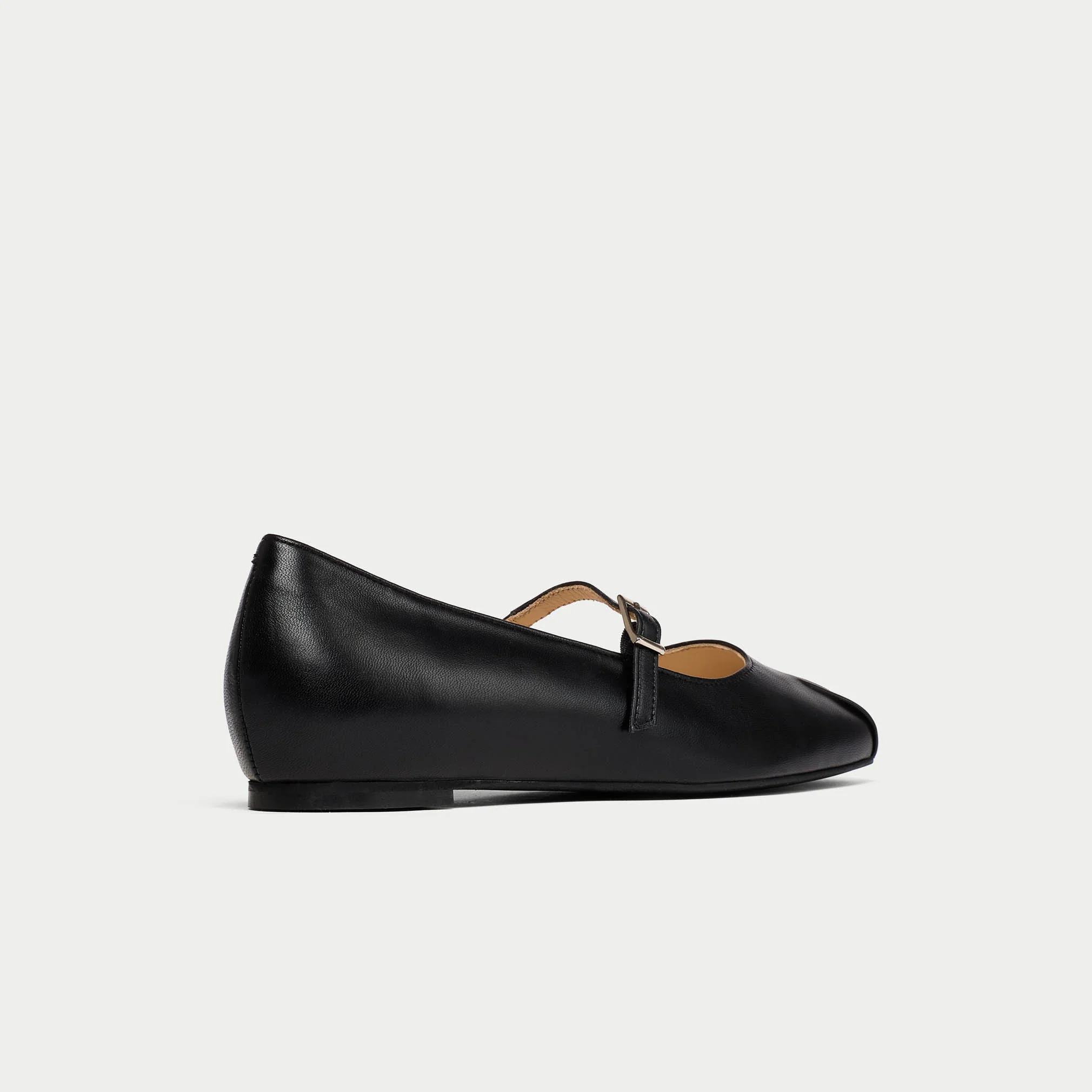 Rosemary - Black Leather Ballerinas - Image 7