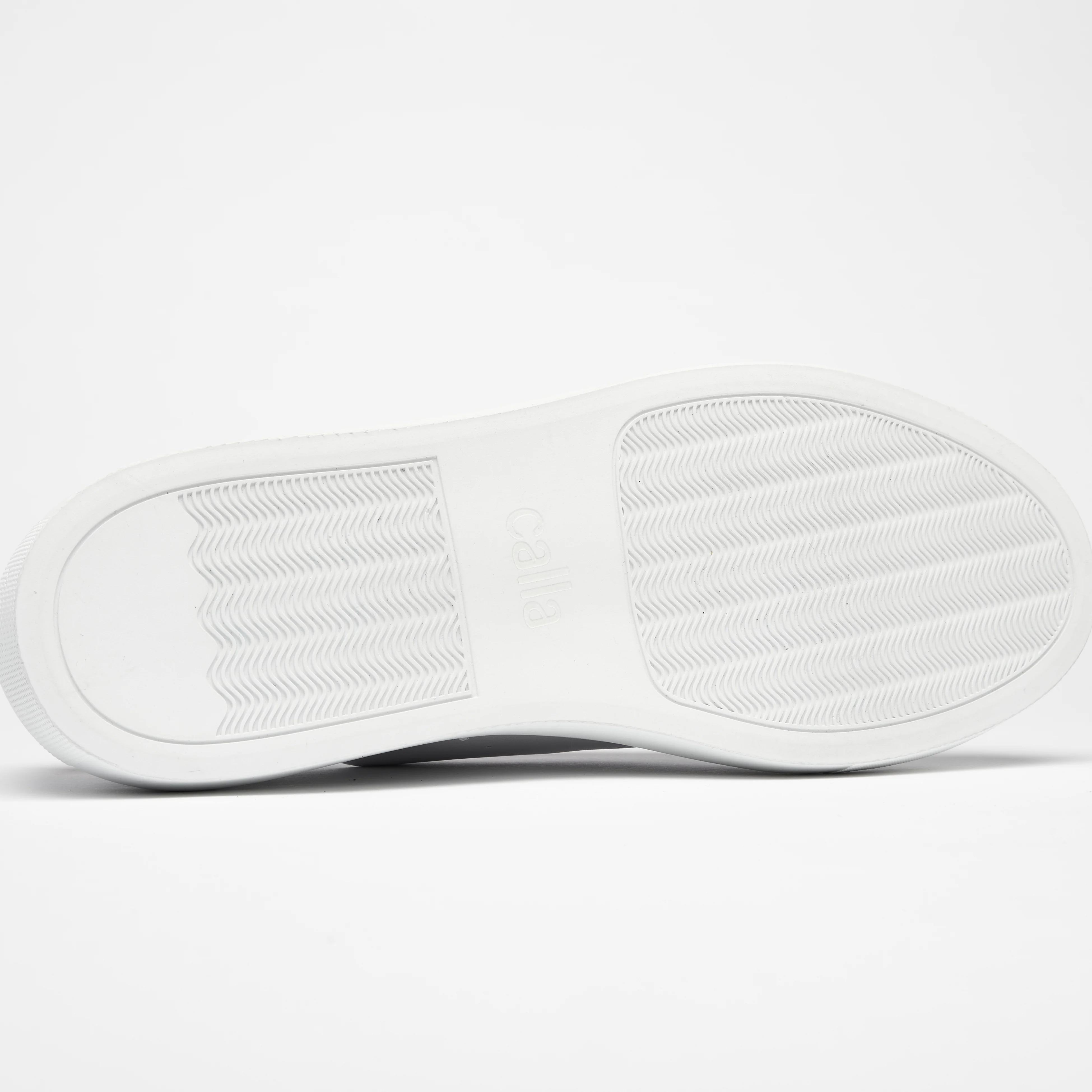 Star - Smooth White Leather & Champagne Trainers - Image 6