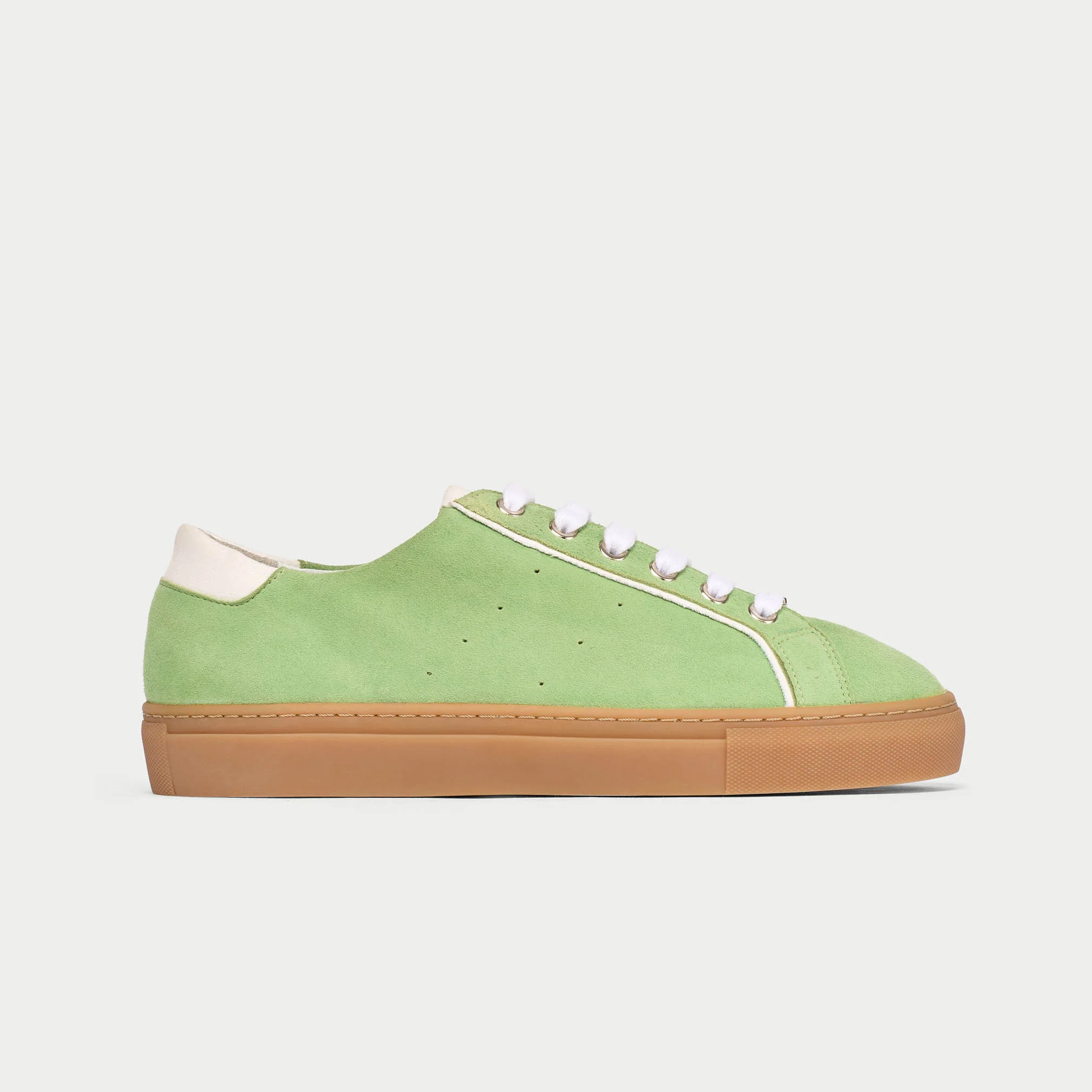 Star - Matcha Suede Wide Fit Trainers