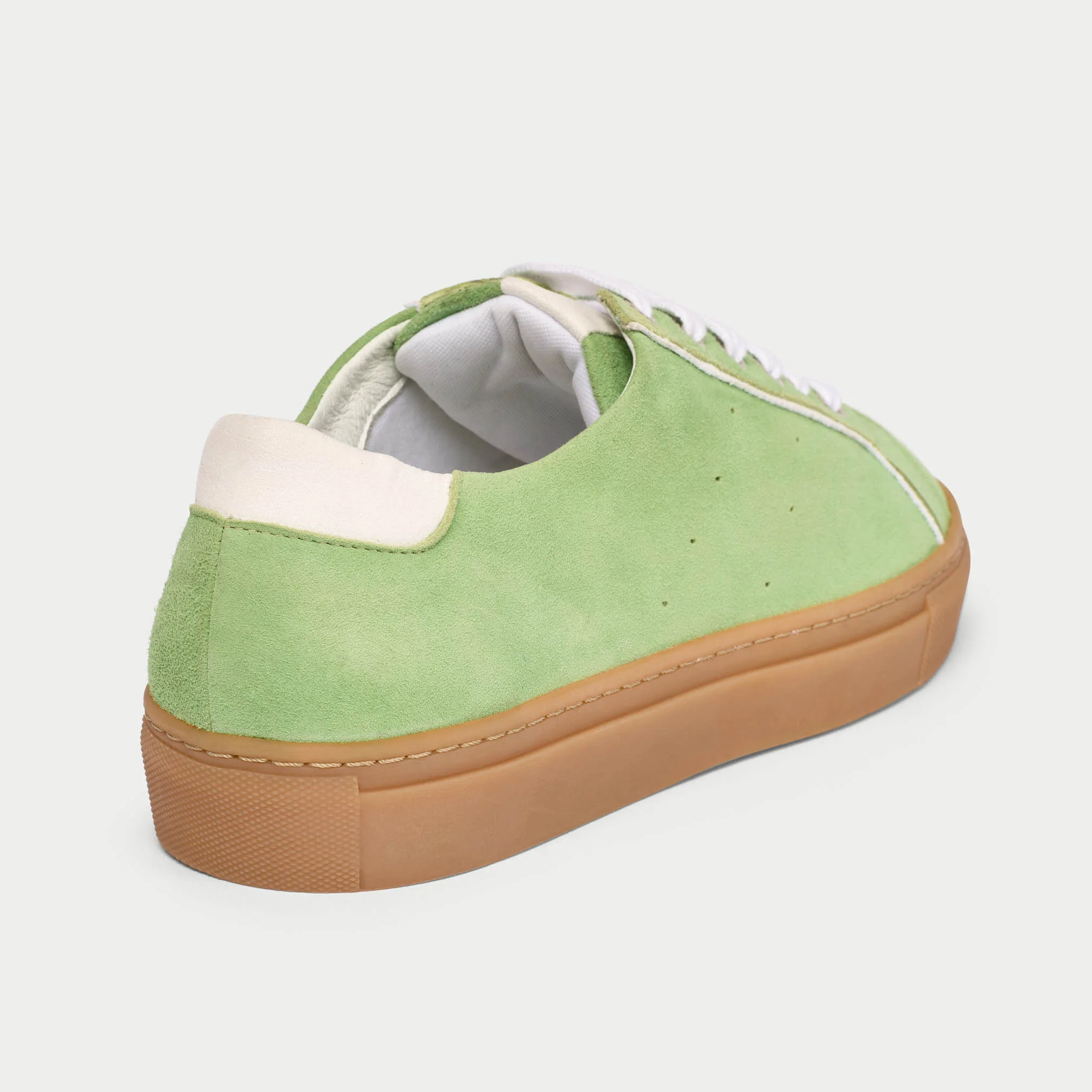 Star - Matcha Suede Wide Fit Trainers - Image 4