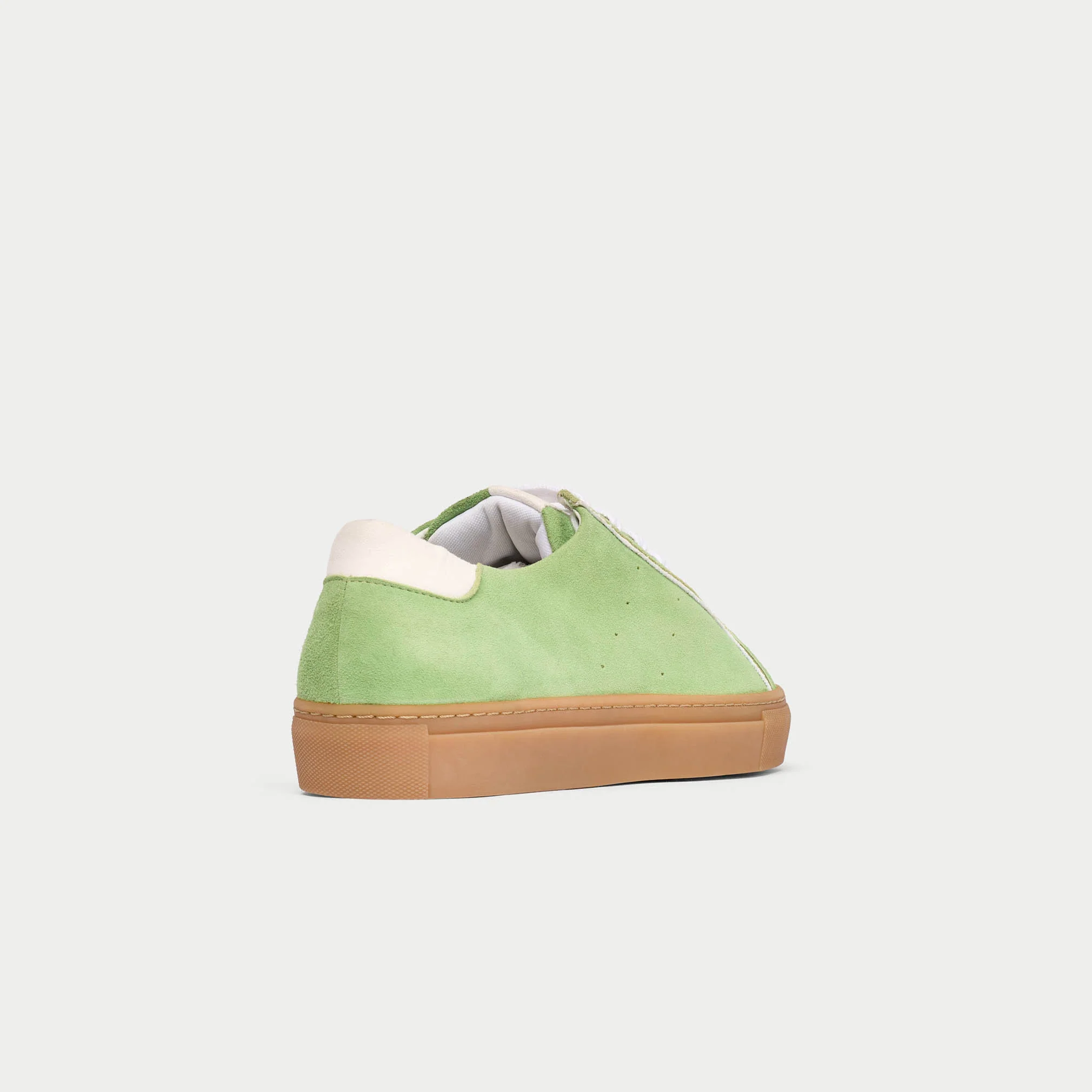 Star - Matcha Suede Wide Fit Trainers - Image 7