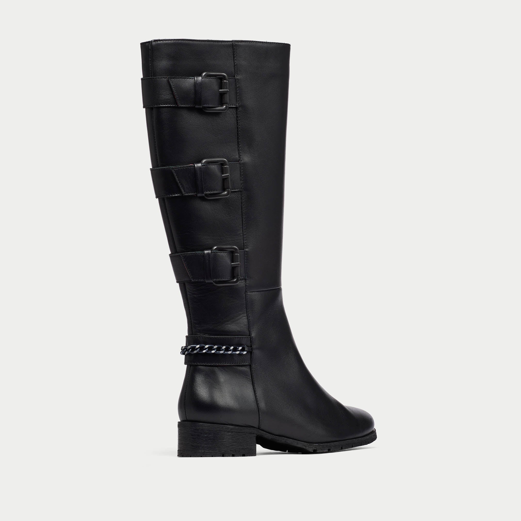 Sylvia - Black Leather Boots - Image 7