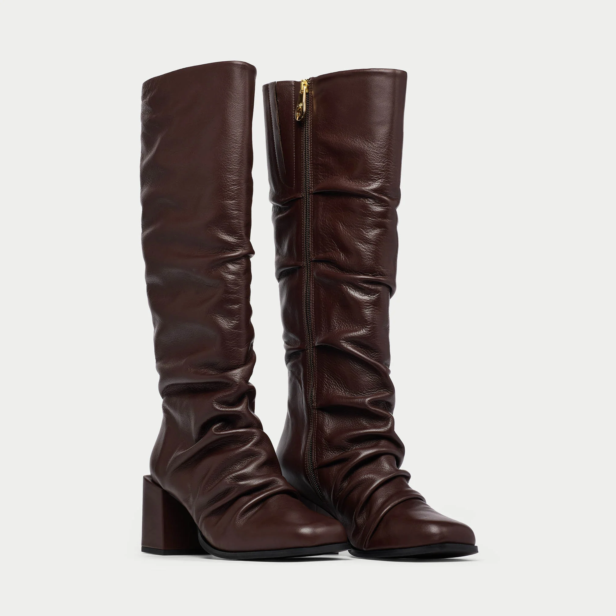 Willow - Brown Leather Boots - Image 4